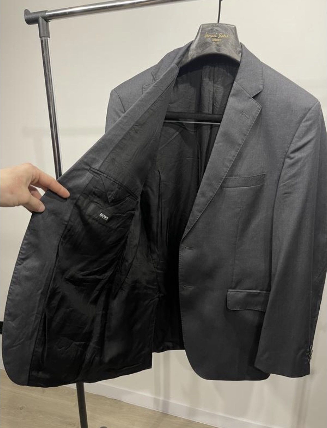 Hugo Boss Hugo boss blazer gray classic jacket 42R Size 42R - 5 Thumbnail