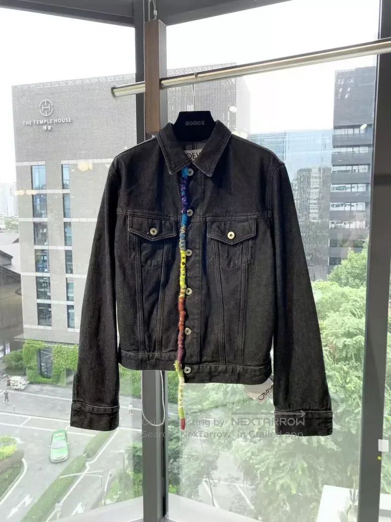 Loewe Loewe Cotton Logo Embroidered Denim Jacket Size XS / US 0-2 / IT 36-38 - 1 Thumbnail