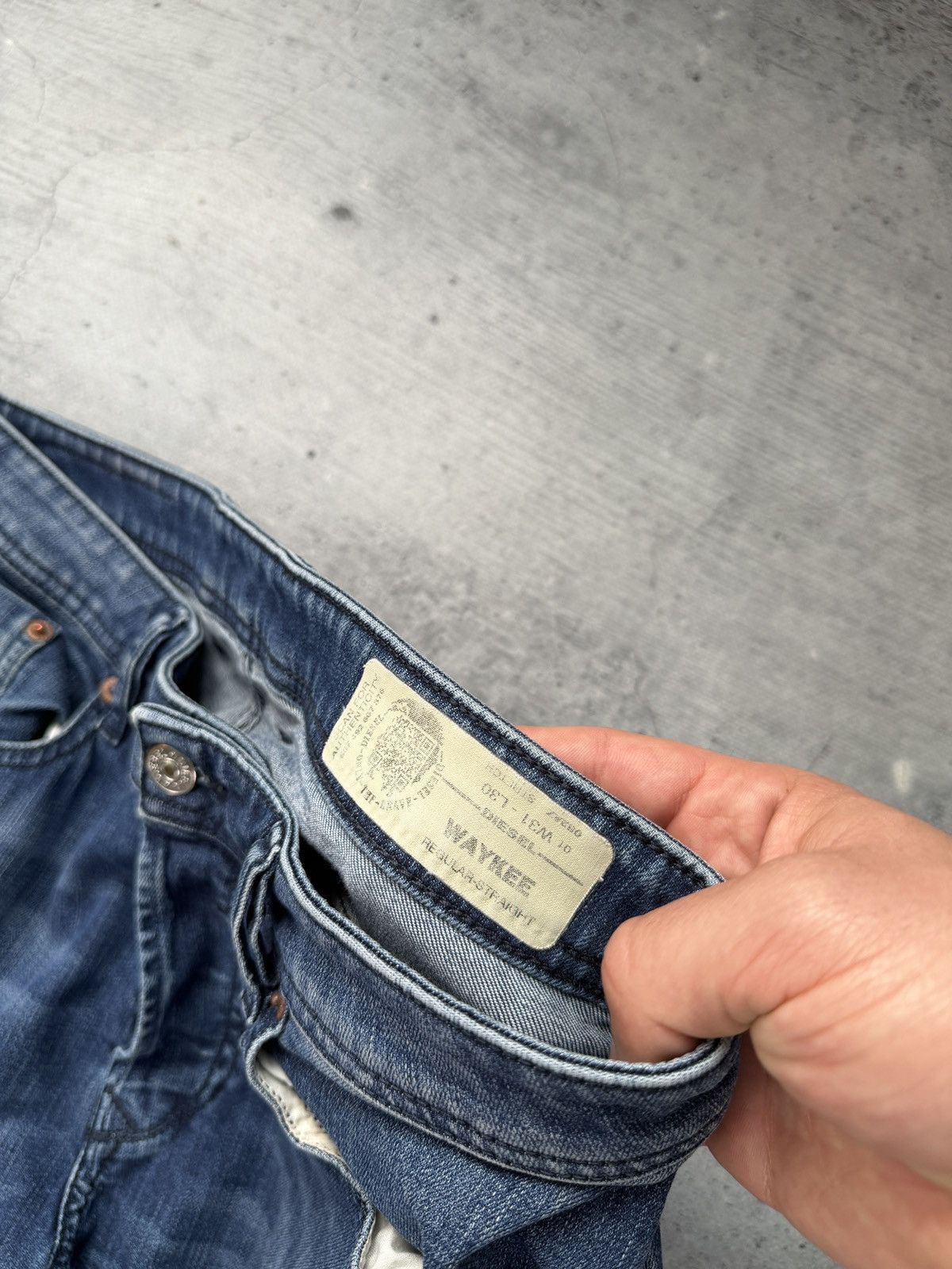 Diesel Vintage Diesel Jeans Faded Washed Distressed Japanese Wide Size US 31 - 5 Thumbnail