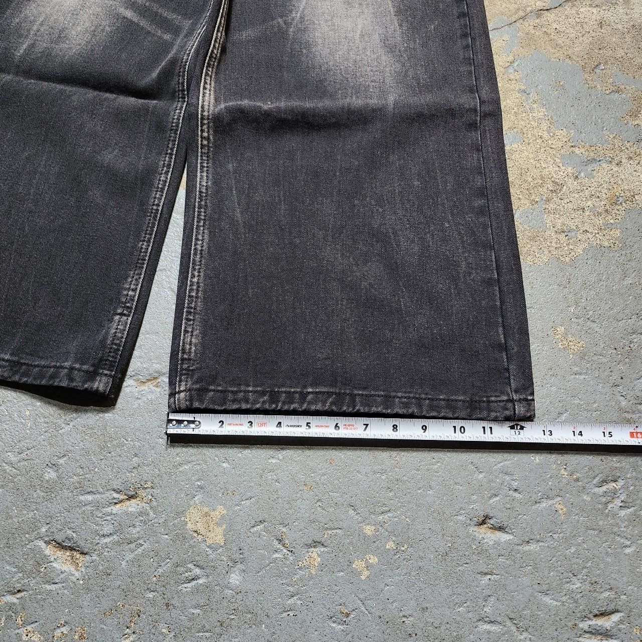 Japanese Brand Black Baggy Y2K Wide Leg Jeans Size US 30 / EU 46 - 3 Thumbnail