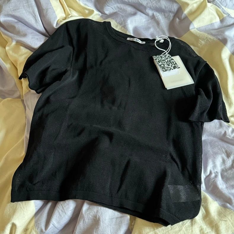 Our Legacy Our Legacy size36 Black short-sleeved T-shirt Size US XXS / EU 40 - 1 Thumbnail