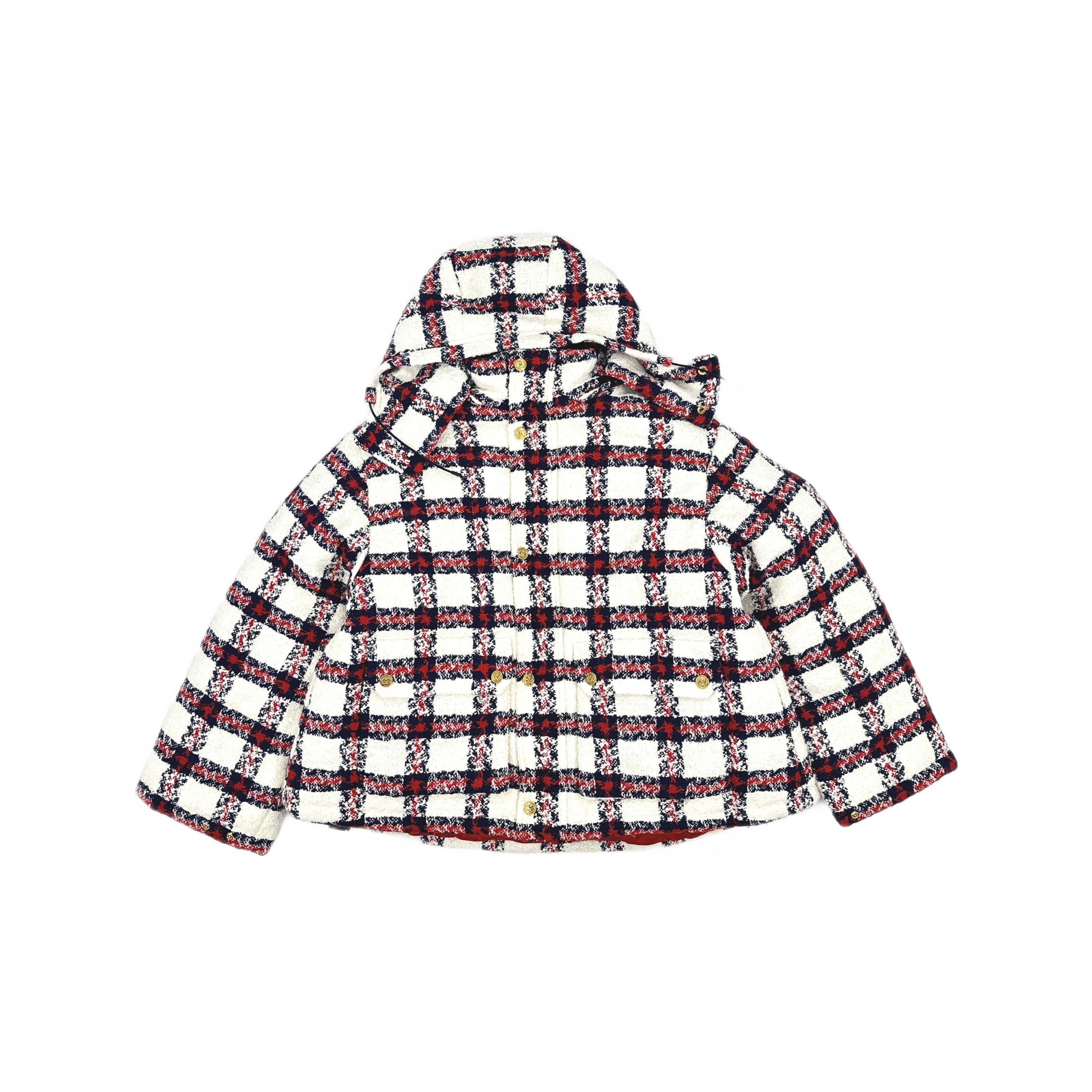 Gucci Gucci FW21 Plaid Tweed Hooded Jacket 42 Size M / US 6-8 / IT 42-44 - 1 Thumbnail