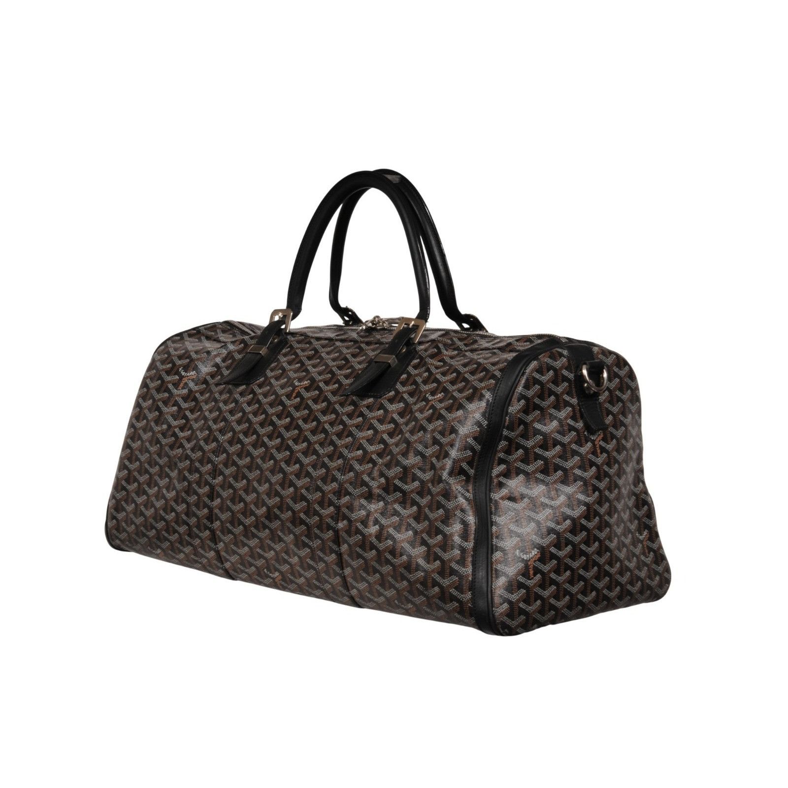 Goyard Croisiere 50 Black Leather Duffle Travel Carry On - 02656 Size ONE SIZE - 4 Thumbnail
