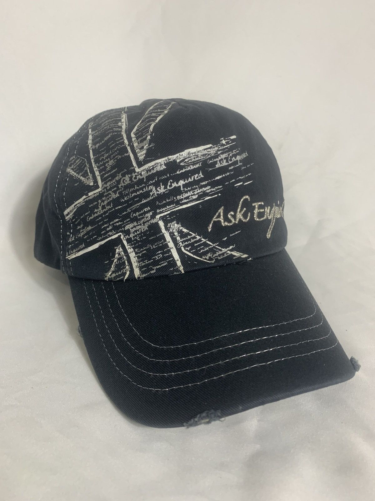 Japanese Brand Ask Distressed Style Hats Size ONE SIZE - 3 Thumbnail