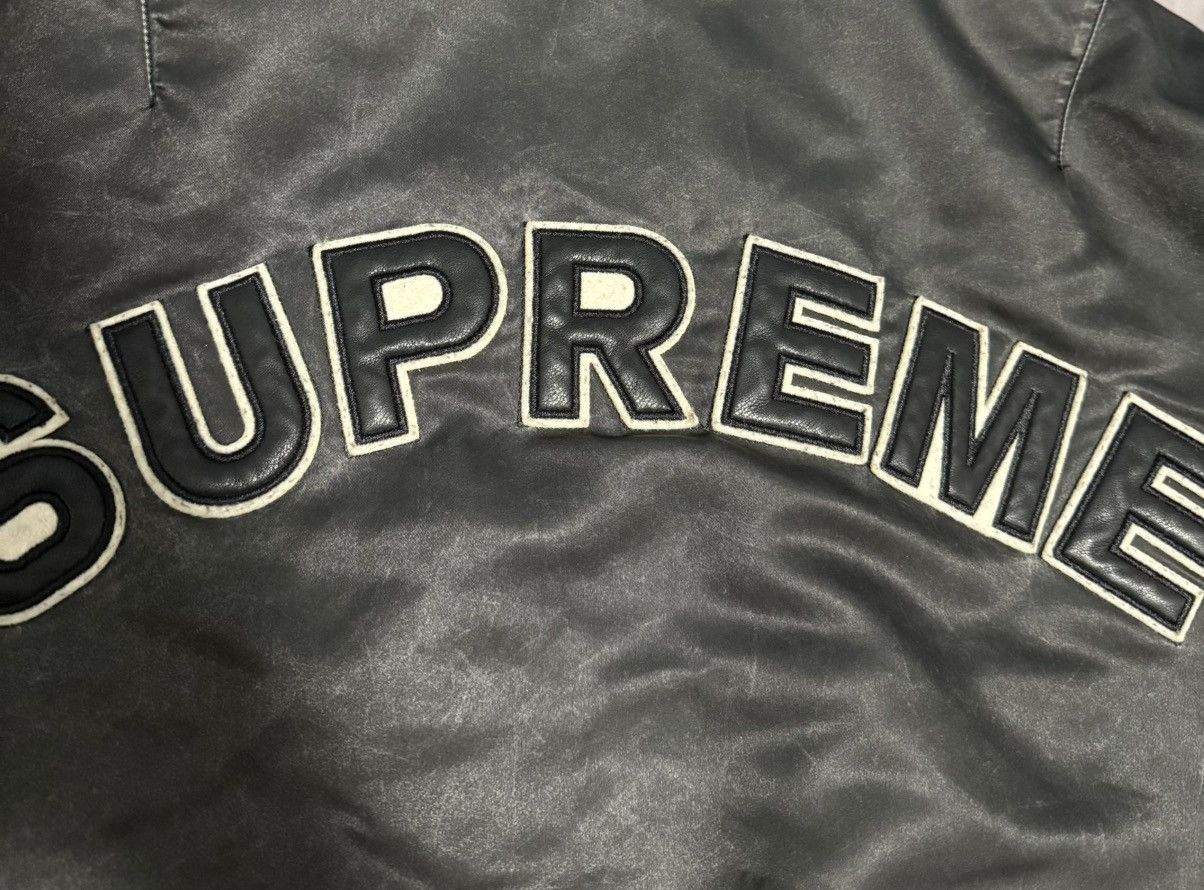 Supreme Supreme 23ss denim sleeve ma-1 Bomber Jacket Size US L / EU 52-54 / 3 - 4 Thumbnail