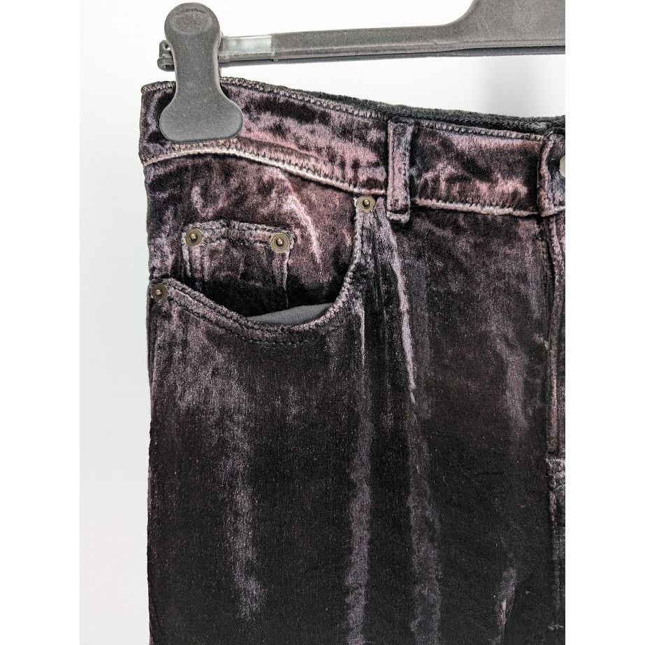 Saint Laurent Paris o1rshd1 Skinny 5 Pockets Pants Devore Pelo Black Light Beach Size US 30 / EU 46 - 6 Thumbnail