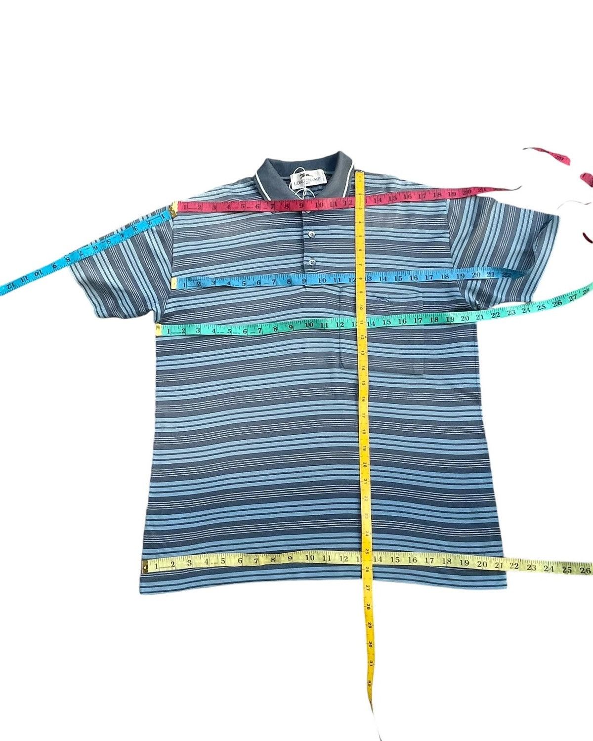 Designer Vintage Longchamp Polo Tshirt Size US L / EU 52-54 / 3 - 9 Thumbnail