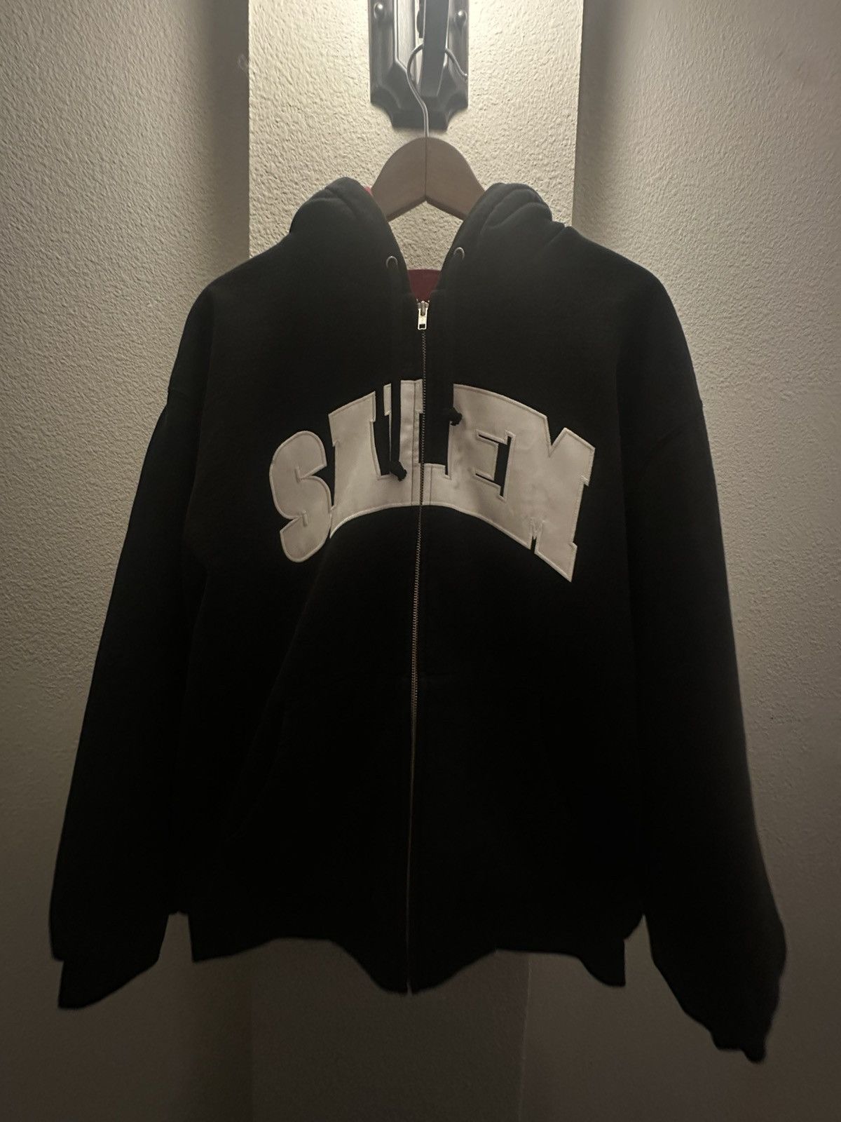 Supreme Supreme Salem Zip Up Hooded Sweatshirt Black Size Medium