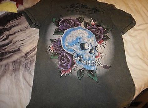 Ed Hardy Ed Hardy Christian Audigier Love Kills Slowly Polo Size US M / EU 48-50 / 2 - 2 Thumbnail