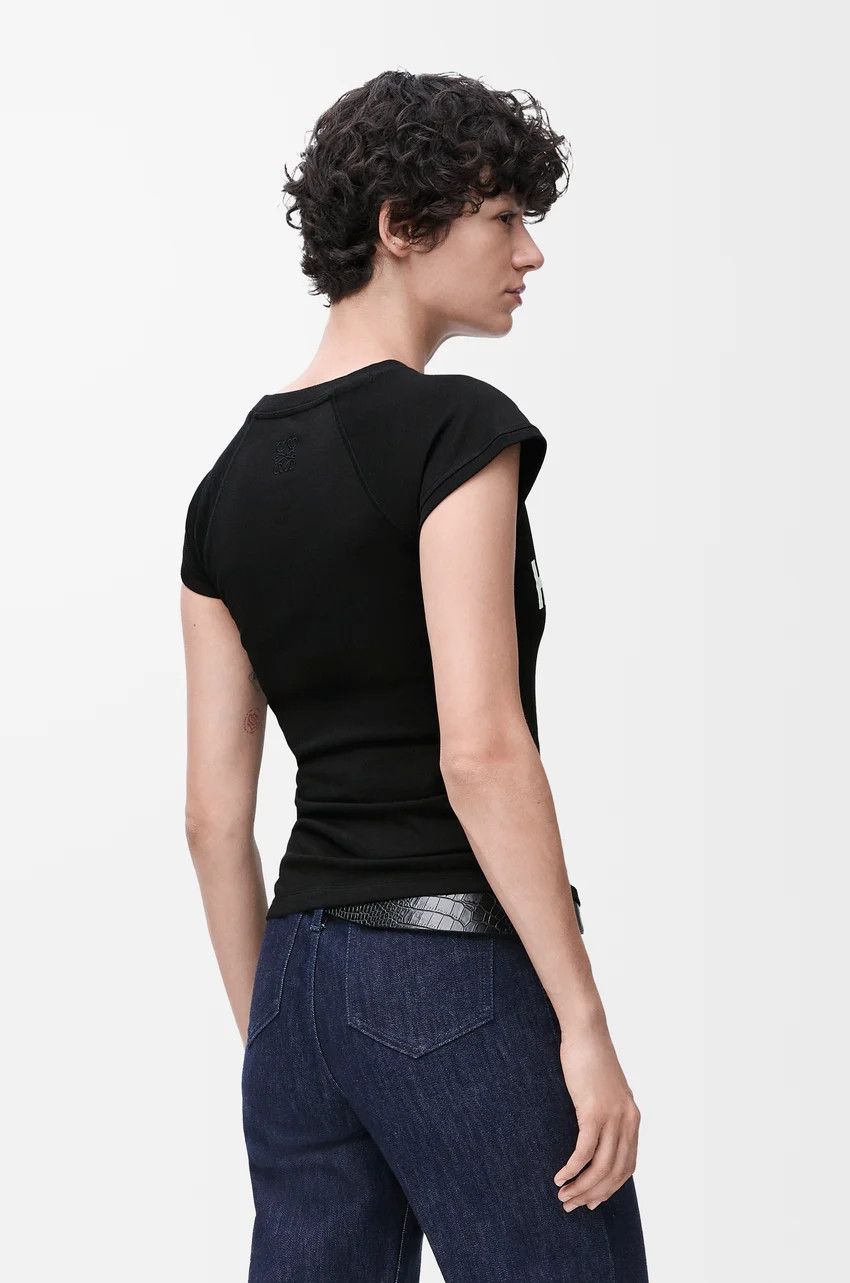 Loewe o1loc1c0525 Small Fit T-Shirt in Black Size XS / US 0-2 / IT 36-38 - 4 Thumbnail