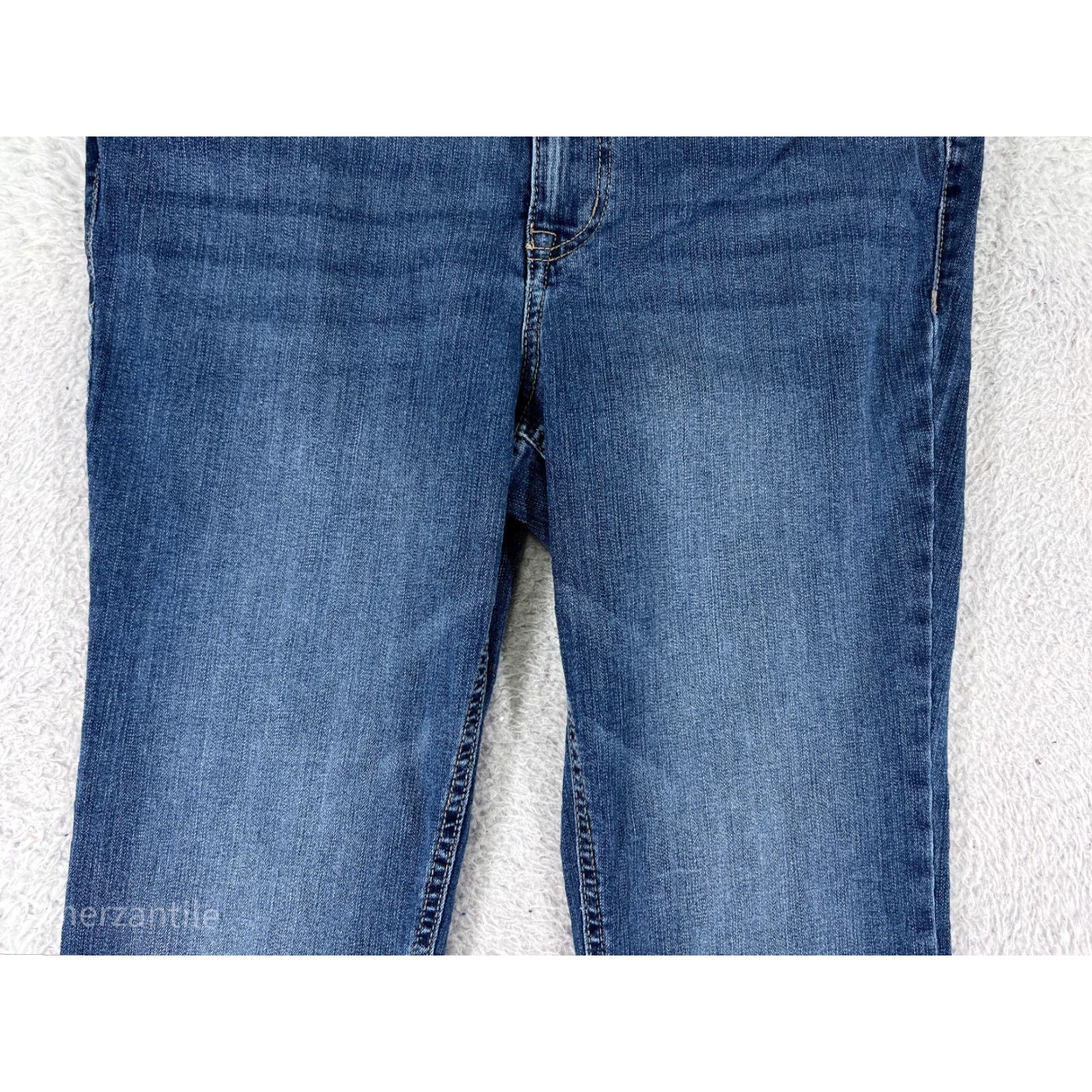 Vintage Maurices Jeans Womens 12 Blue Denim Bootcut Mid Rise 5-Pocket Stretch Regular Inseam 28in Cotton Blue 2000s Cowboy Womens Size 34" / US 12 / IT 48 - 7 Thumbnail