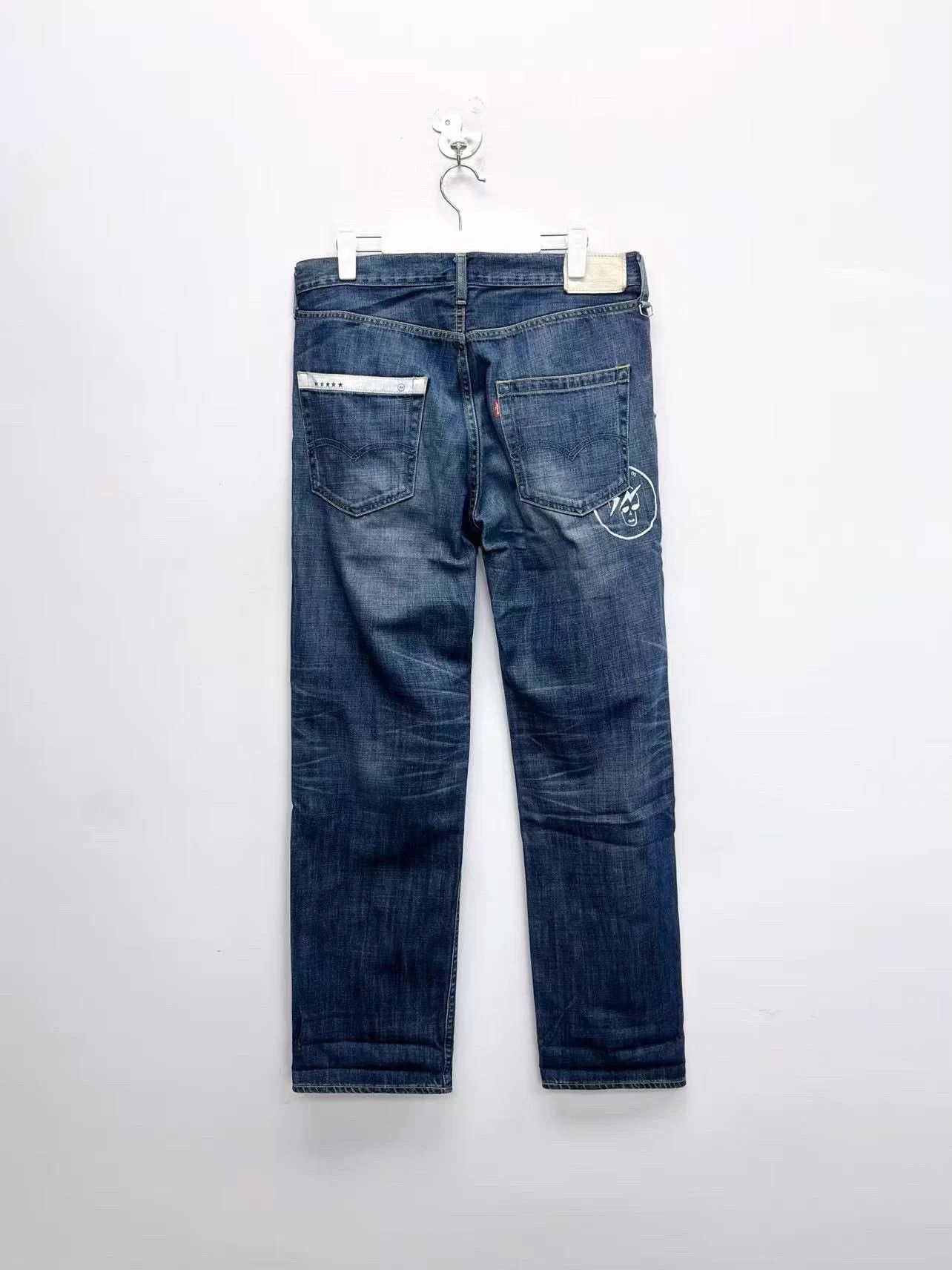 Levi's Levi's 501 x Fragment Skull Lightning 5 Star Denim Unisex L Size US 34 / EU 50 - 2 Thumbnail