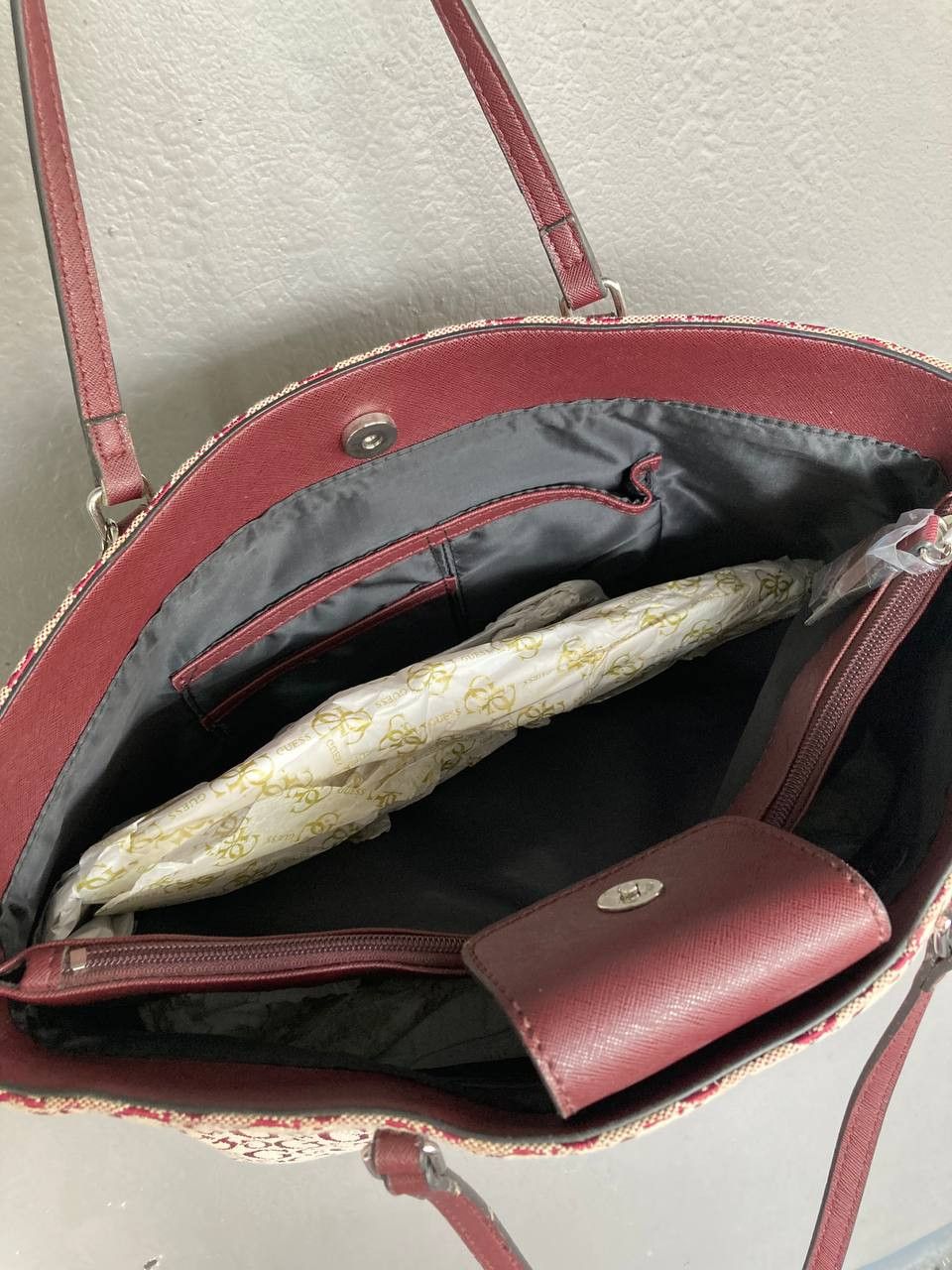 Guess Guess Donohue Wine red Shoulder Bag Size ONE SIZE - 8 Thumbnail