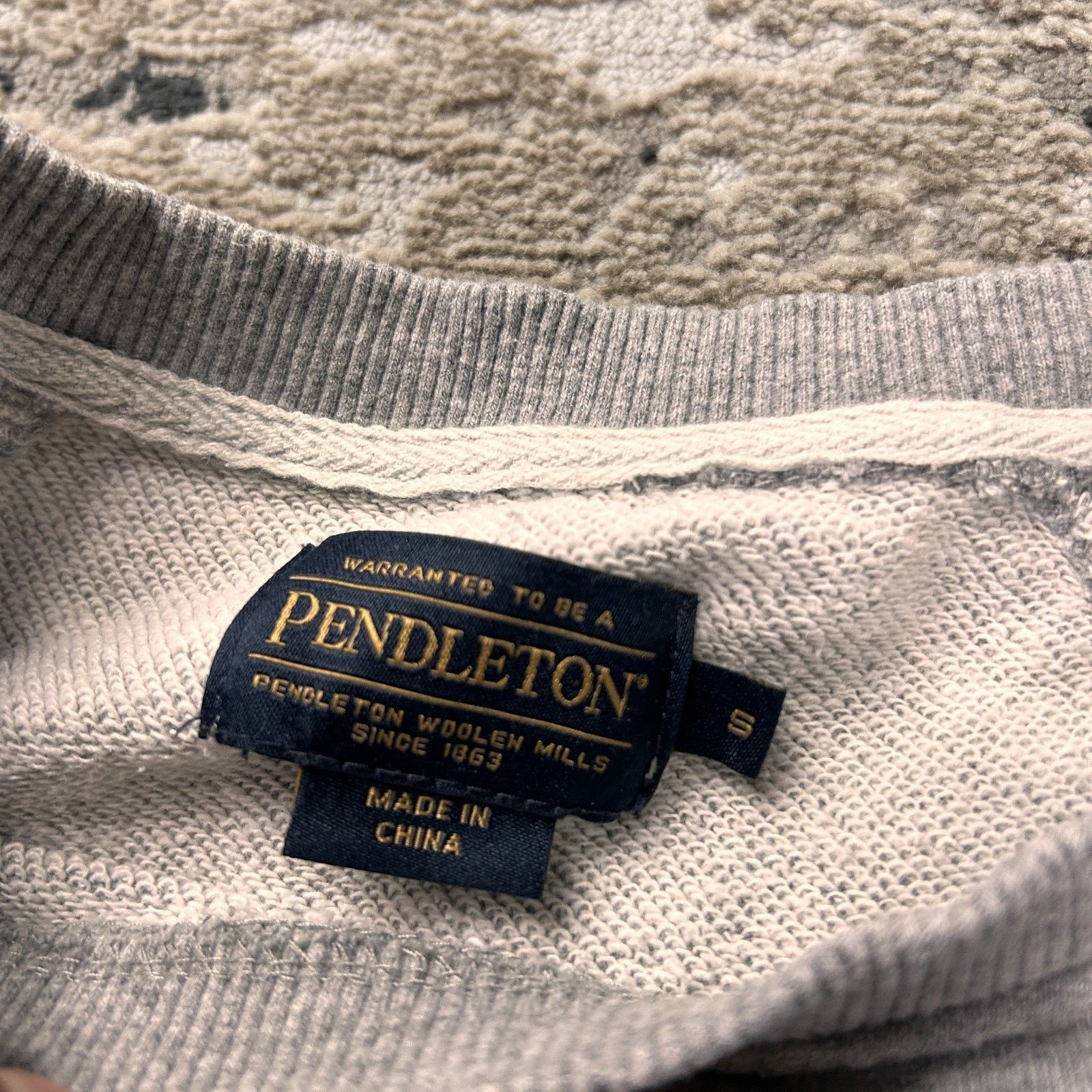 Pendleton Pendleton Sweatshirt Womens Small Gray Floral Raglan Sleeve Size S / US 4 / IT 40 - 3 Thumbnail