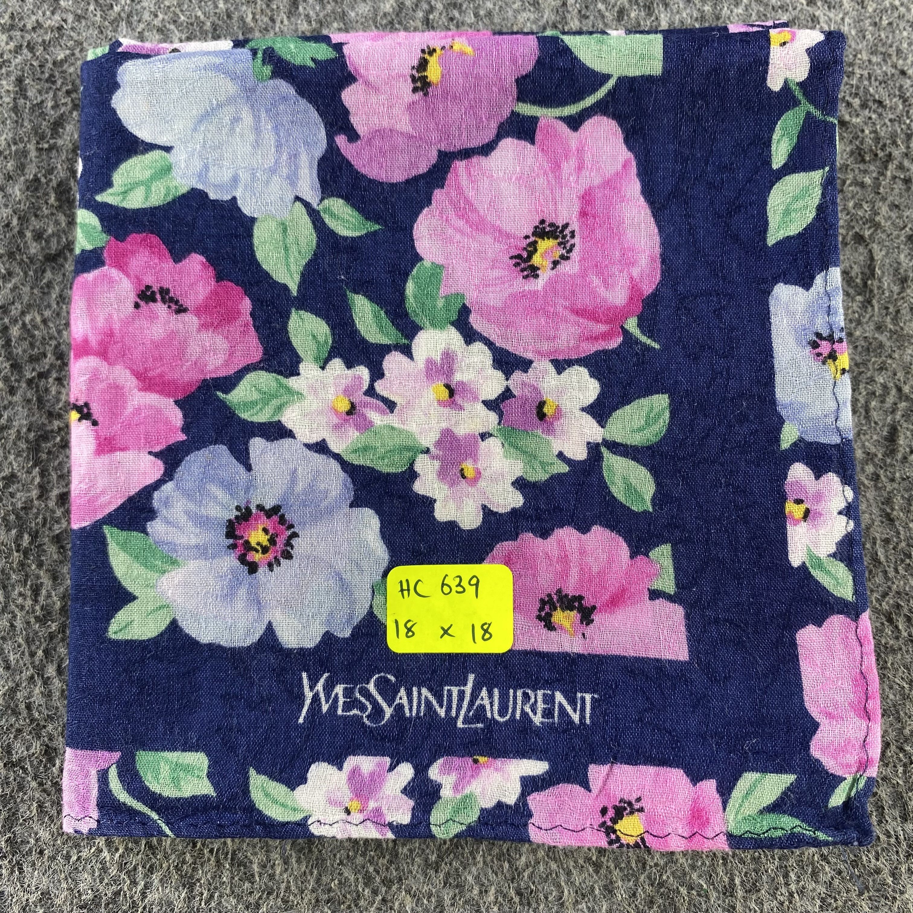 Vintage × Yves Saint Laurent Yves Saint Laurent Handkerchief/Neckerchief/Bandana HC639 Size ONE SIZE - 5 Thumbnail
