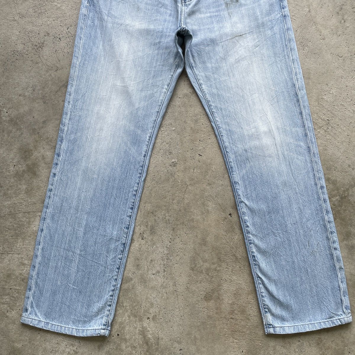 Japanese Brand Vintage Back Number Wash Denim Faded Jeans Pants W34 Size US 34 / EU 50 - 4 Thumbnail