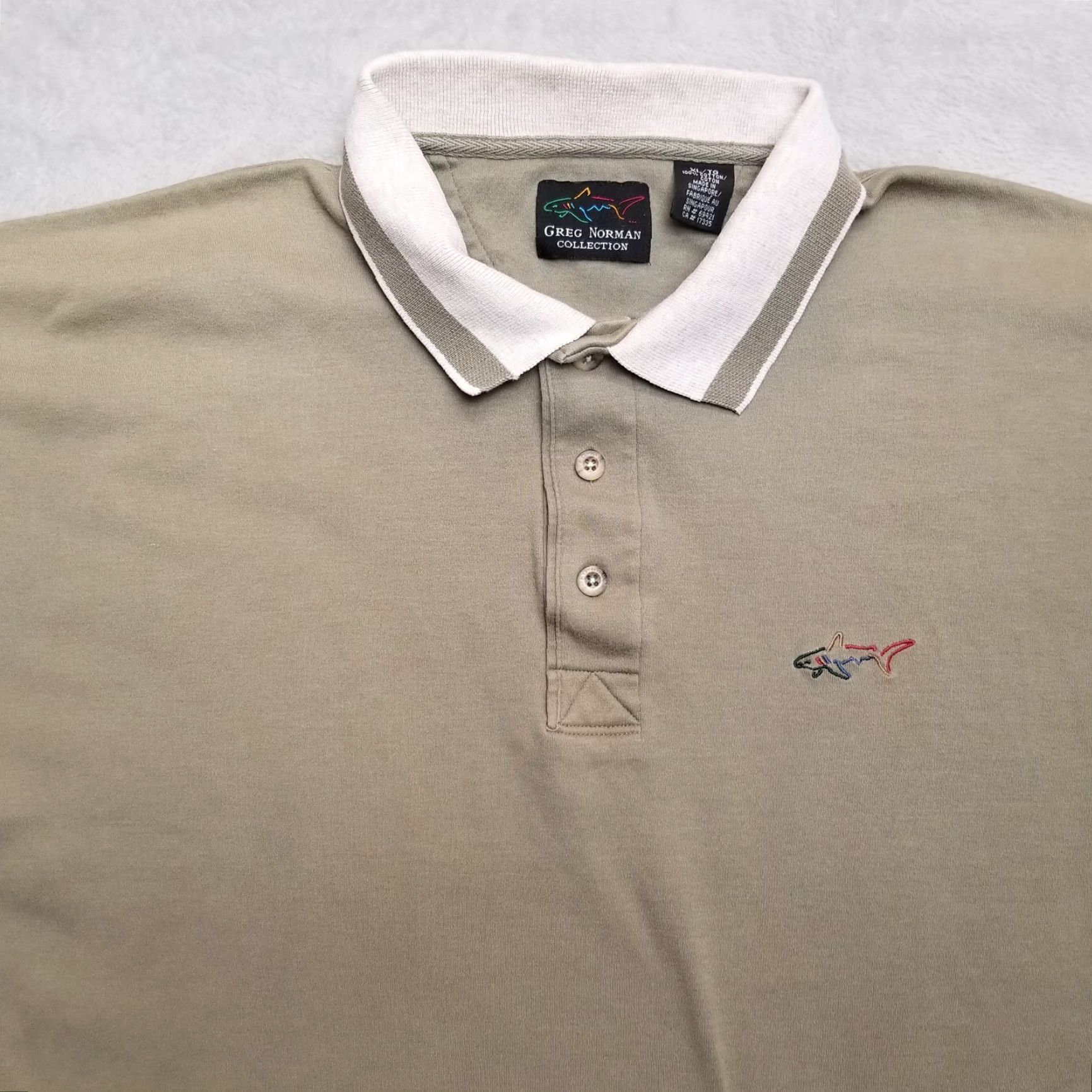 Vintage VINTAGE Greg Norman Shirt Mens XL Brown Polo 100% Cotton Golf Casual Heavy Soft Size US XL / EU 56 / 4 - 2 Thumbnail