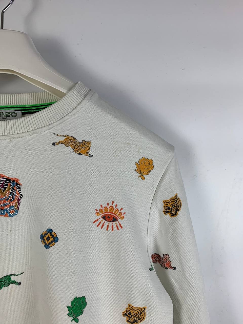 Kenzo Kenzo sweatshirt white multi cotton S Size US S / EU 44-46 / 1 - 4 Thumbnail