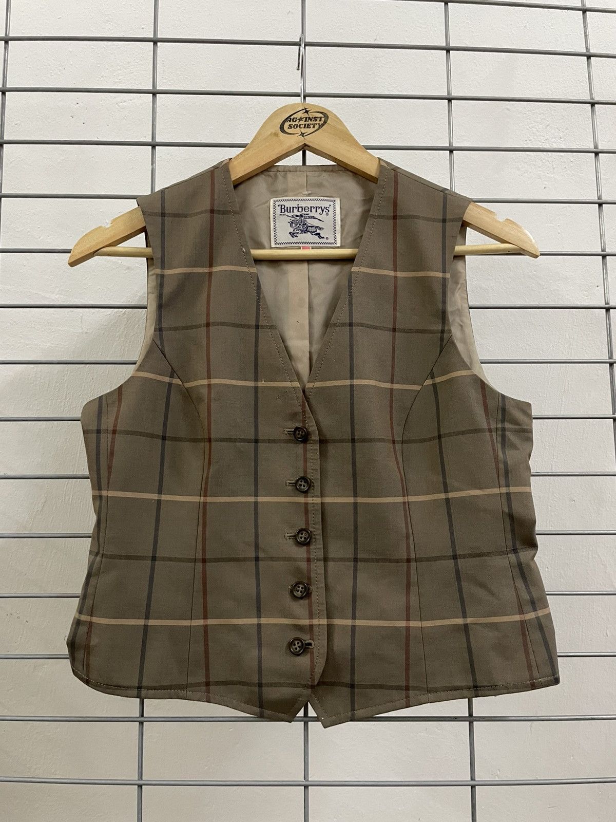 Beauty Beast × Burberry × Vintage Rare And Beautiful Burberry Nova Check Vest Size M / US 6-8 / IT 42-44 - 1 Thumbnail