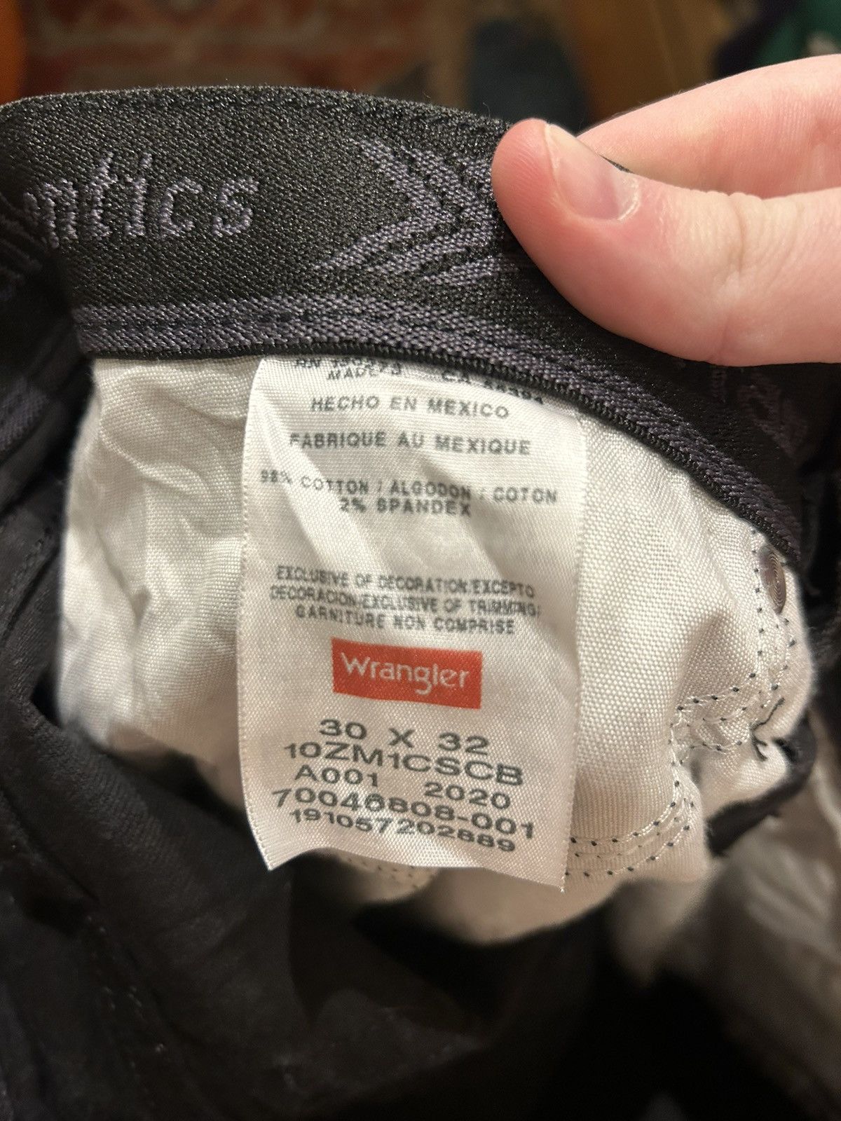Vintage × Wrangler Vintage Black Wrangler Jeans Size US 30 / EU 46 - 3 Thumbnail