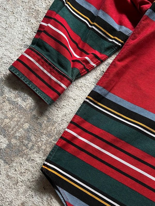Polo Ralph Lauren Polo Ralph Lauren Sz XL Small Pony Stripped Size US XL / EU 56 / 4 - 6 Thumbnail