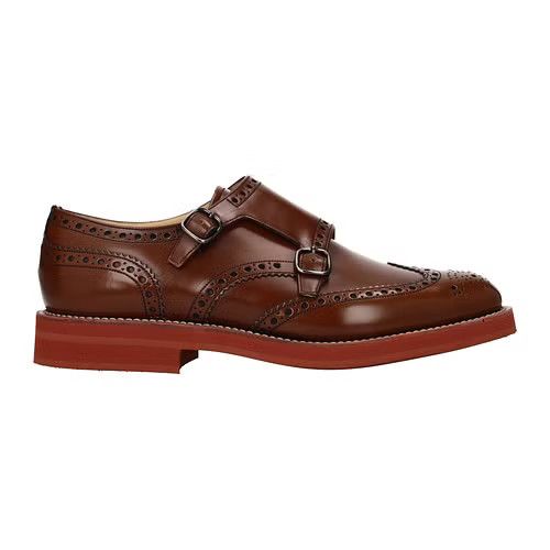 image of Churchs Ob1O1E0324 Lace Up Monkstrap In Brown & Sandal Wood in Brown/Sandal Wood, Men's (Size 9)