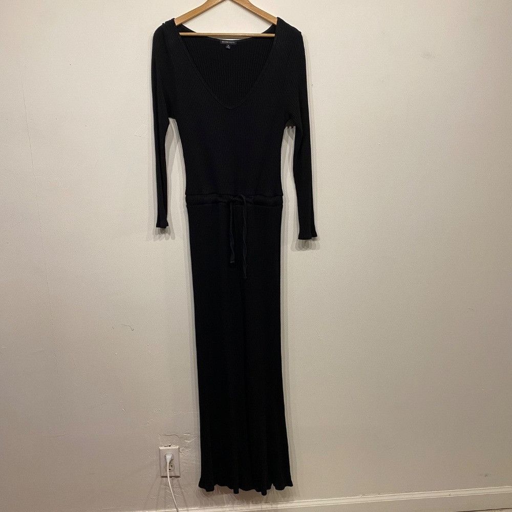 Beyond Yoga Beyond Yoga Black So Chic Ribbed Long Sleeve Jumpsuit Medium Size M / US 6-8 / IT 42-44 - 2 Thumbnail