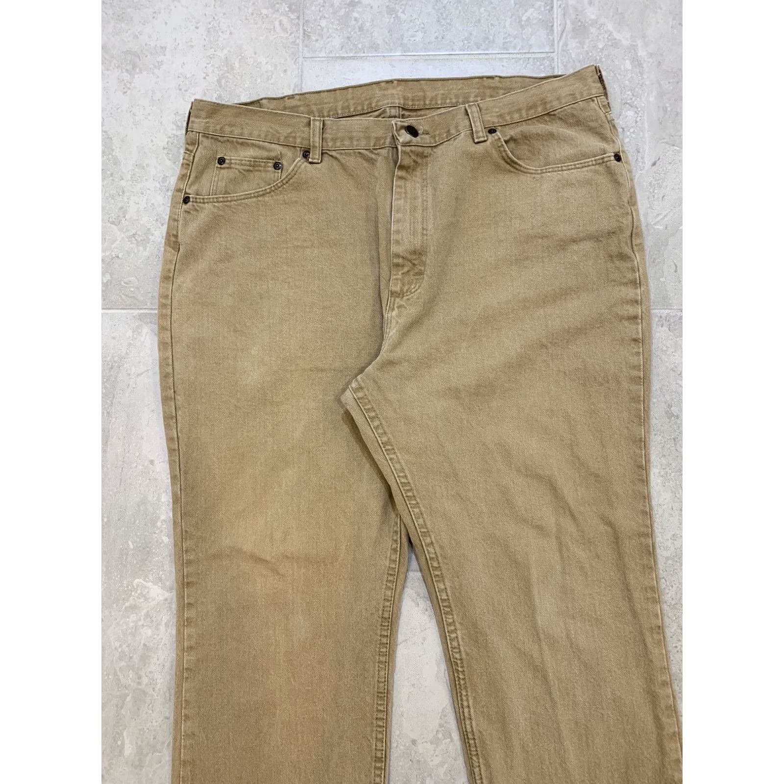 Vintage VINTAGE Men’s 40X29 BCC Blues Jeans Khaki Cotton Denim Regular 5-Pocket Logo Modern Outdoor Mens Size US 40 / EU 56 - 2 Thumbnail