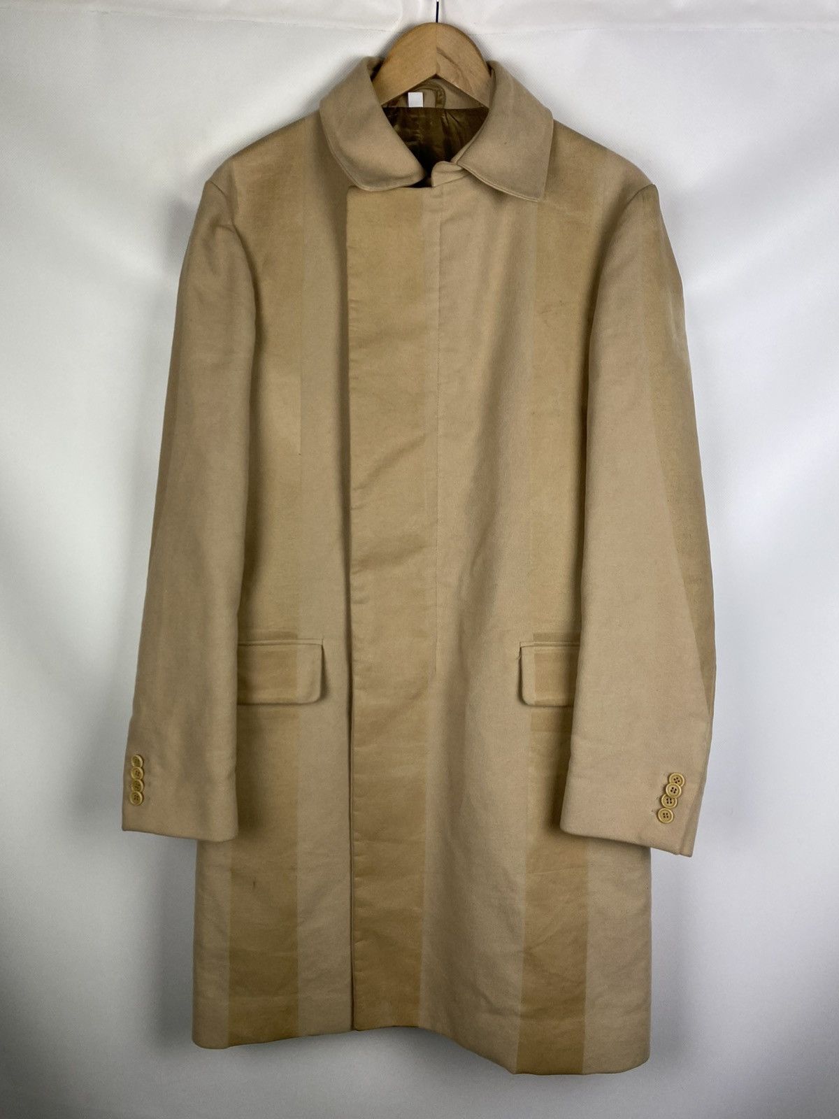 Helmut Lang Helmut Lang Vintage Men’s Wool / Coated Coat Jacket Size US M / EU 48-50 / 2 - 1 Thumbnail