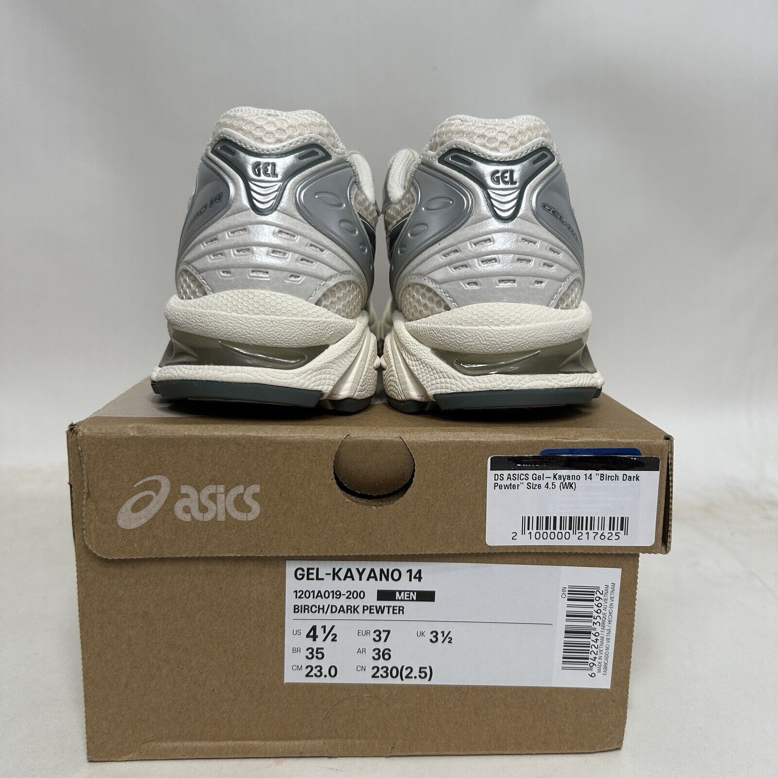 Asics ASICS Gel Kayano 14 “Birch Dark Pewter” 2024 Size US 6 / IT 36 - 4 Thumbnail