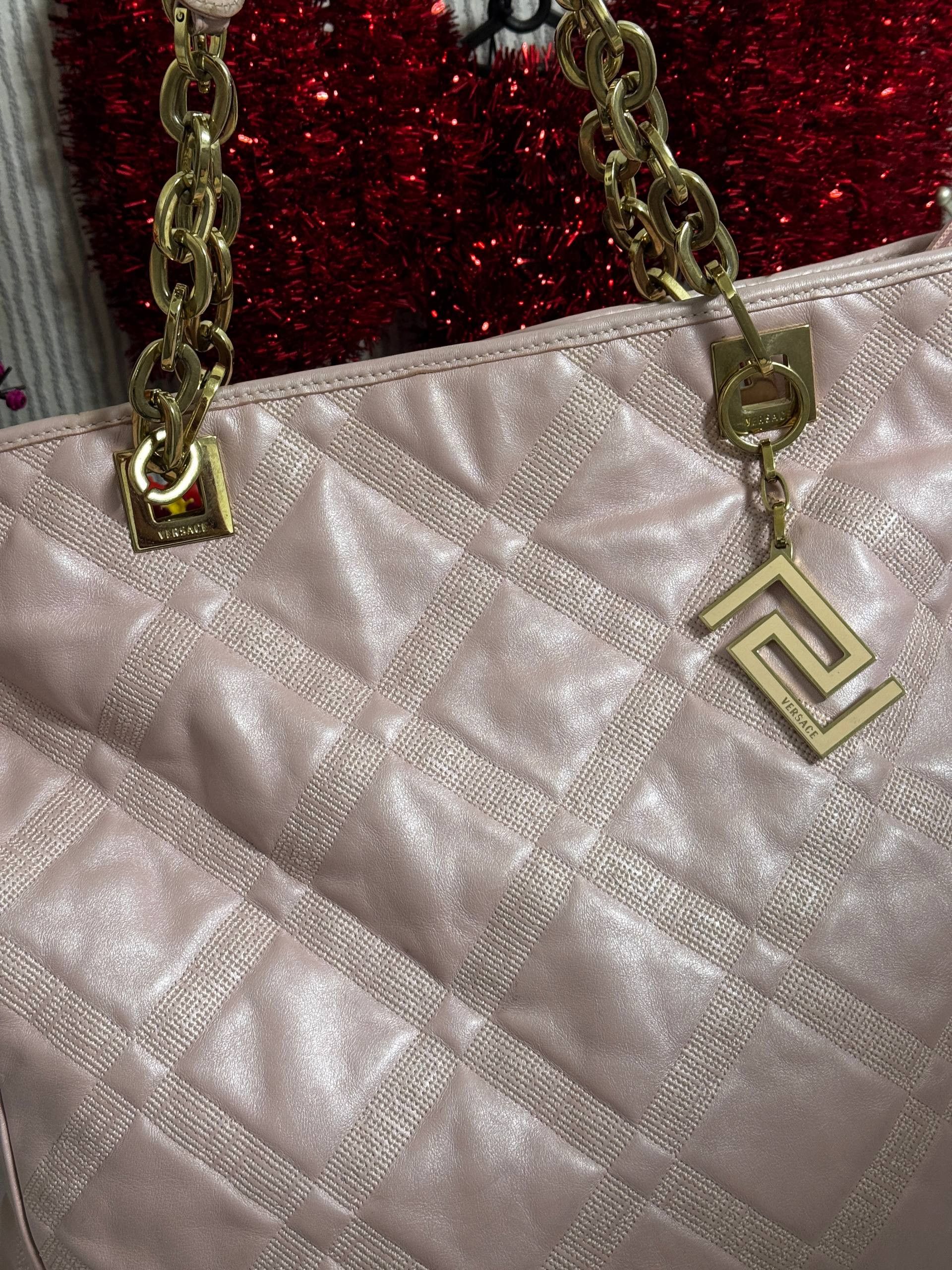 Versace Large Quilted VERSACE Leather Bag Size ONE SIZE - 2 Thumbnail