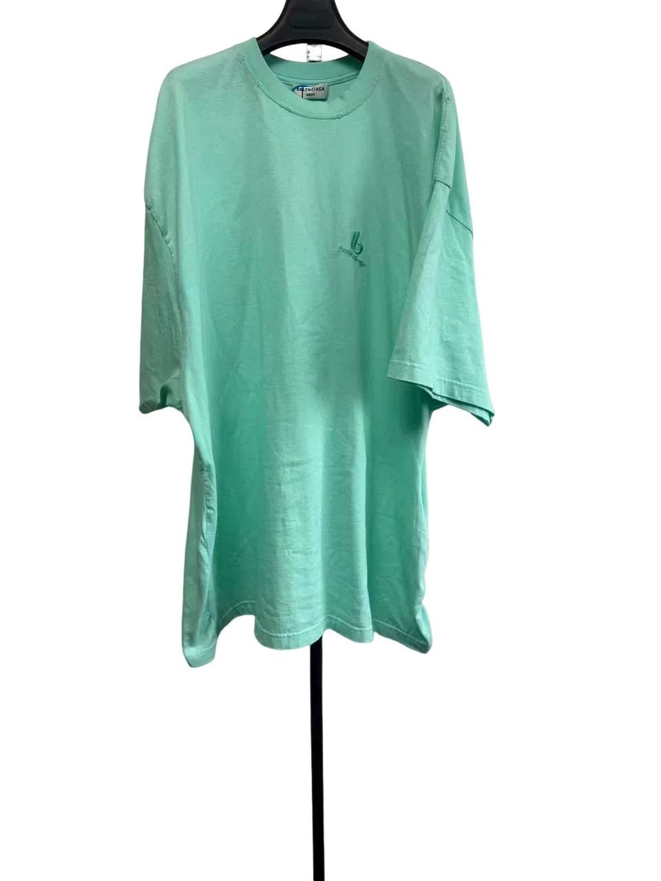 Balenciaga Balenciaga Mint Embroidered Logo T-Shirt Size 3 Size US L / EU 52-54 / 3 - 1 Thumbnail
