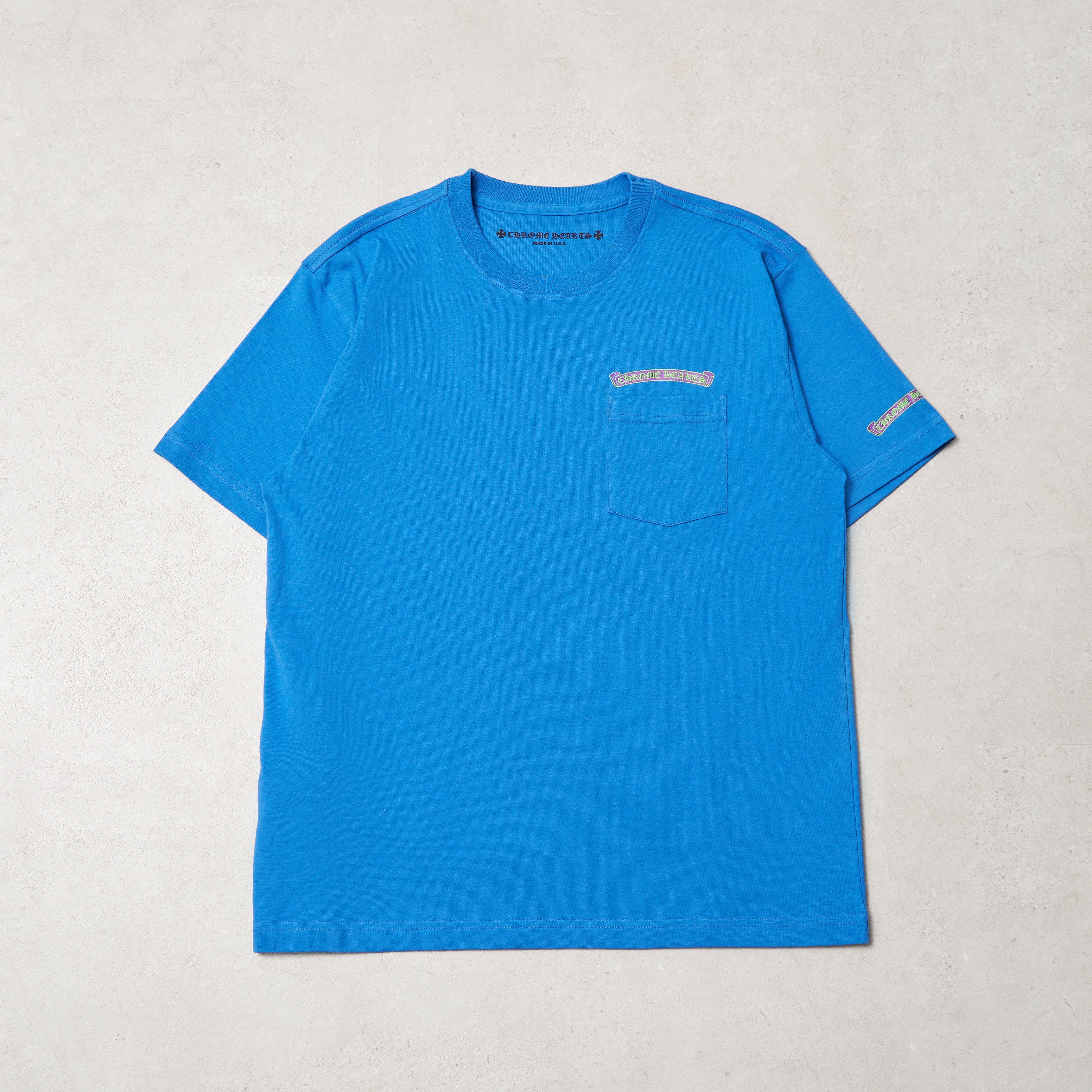Chrome Hearts CHROME HEARTS Scroll Tee BLUE Size US M / EU 48-50 / 2 - 2 Thumbnail