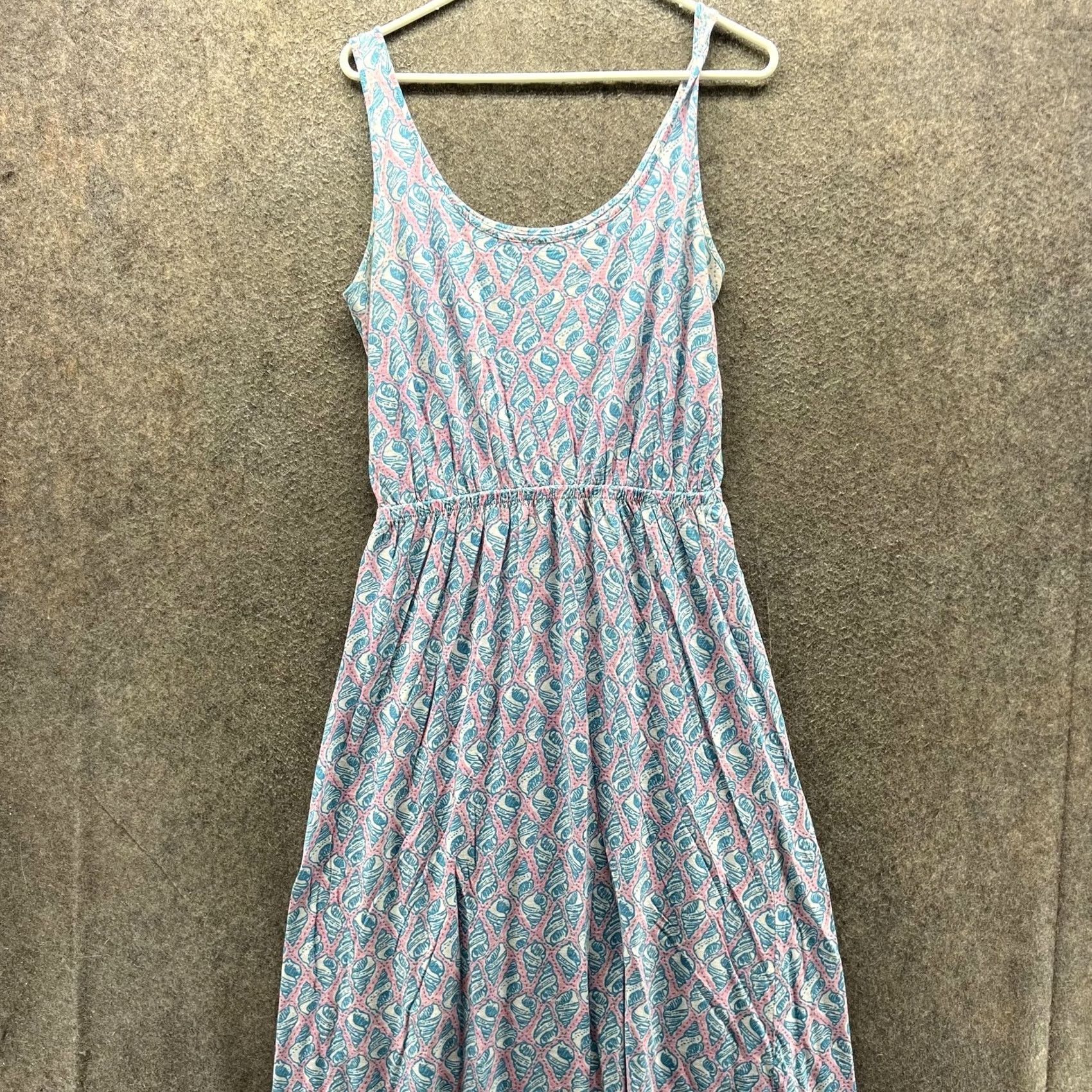 Lilly Pulitzer Lilly Pulitzer Dress Womens Medium Blue Paisley Scoop Neck Maxi Sundress Jersey Size M / US 6-8 / IT 42-44 - 7 Thumbnail