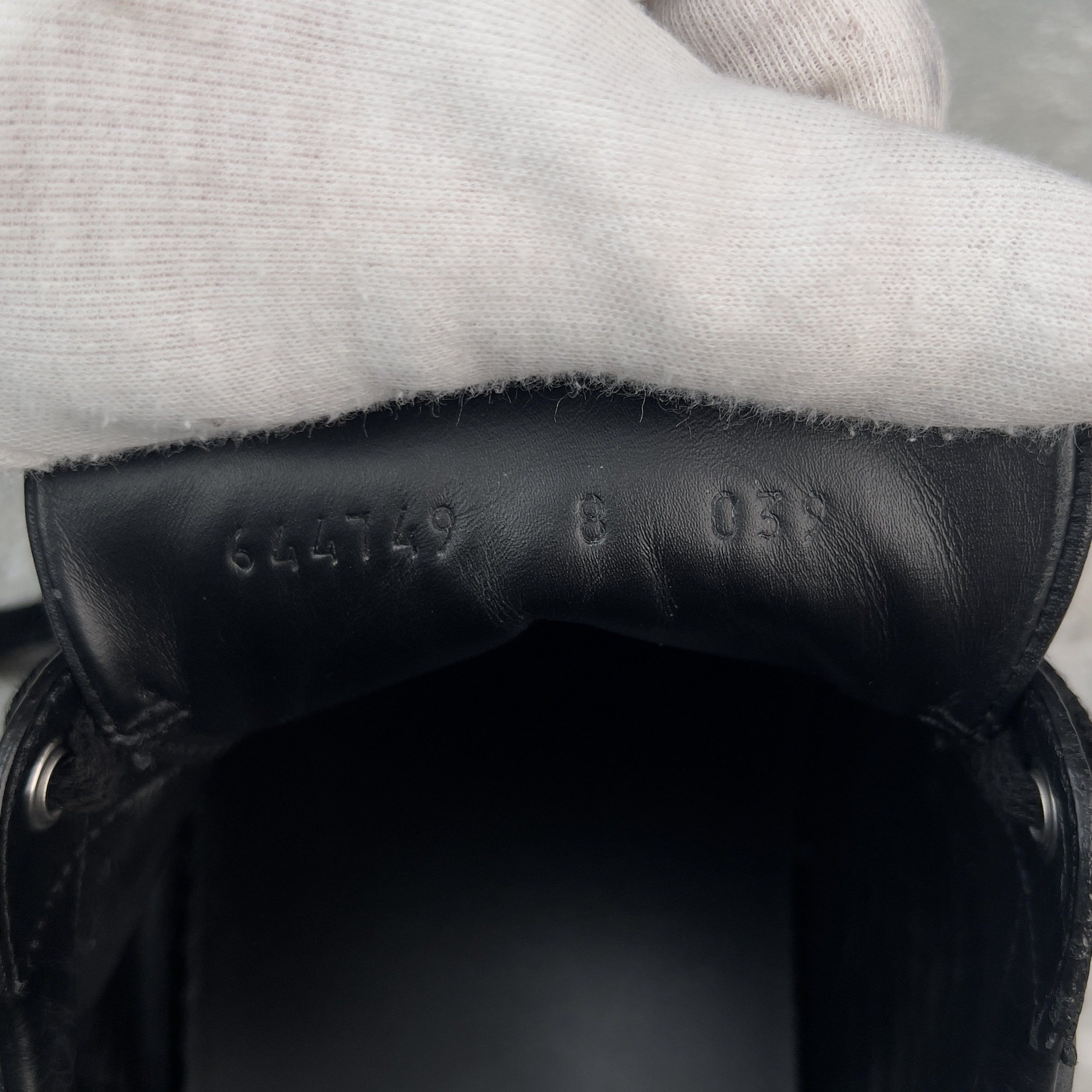 Gucci Ace Web Interlocking GG Logo Sneakers Black Leather Size US 8.5 / EU 41-42 - 10 Thumbnail