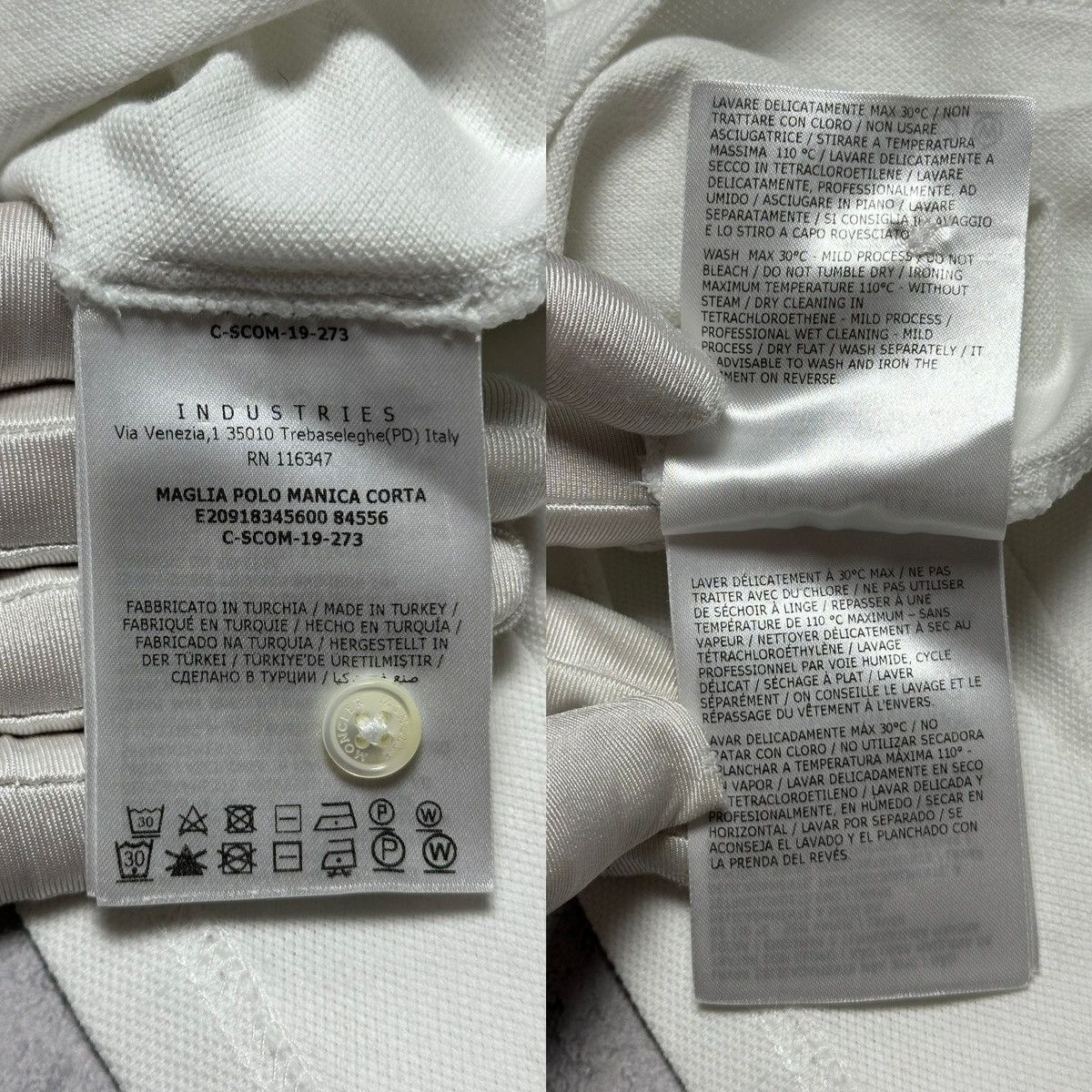 Moncler Moncler Maglia Polo Manica Corta Shirt Size US XL / EU 56 / 4 - 17 Thumbnail