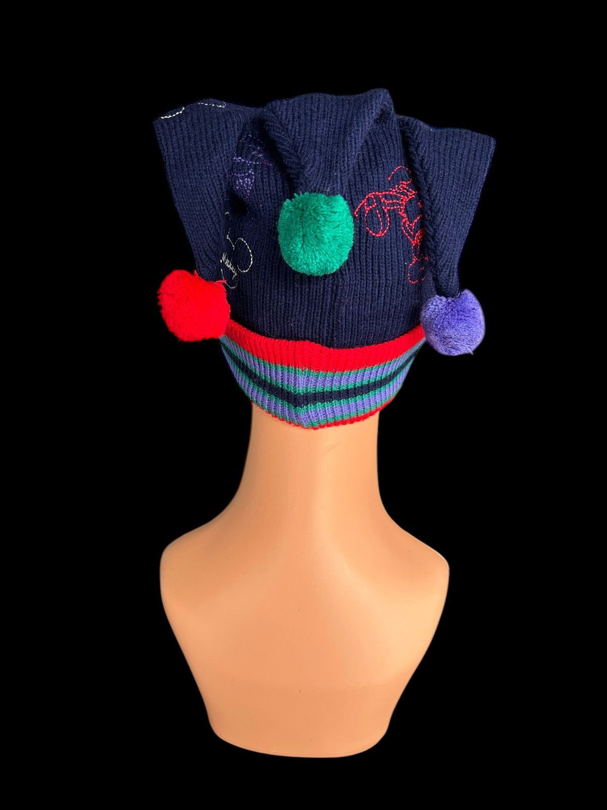 Japanese Brand × Kapital × Vintage Vintage Mickey Horn Devil Knitt Beanie Hats Size ONE SIZE - 3 Thumbnail