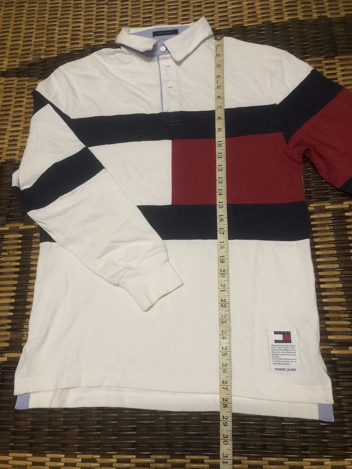 Tommy Hilfiger Tommy Jeans Tommy Hilfiger Big Logo Long Sleeve Polo Shirt Size US XS / EU 42 / 0 - 2 Thumbnail