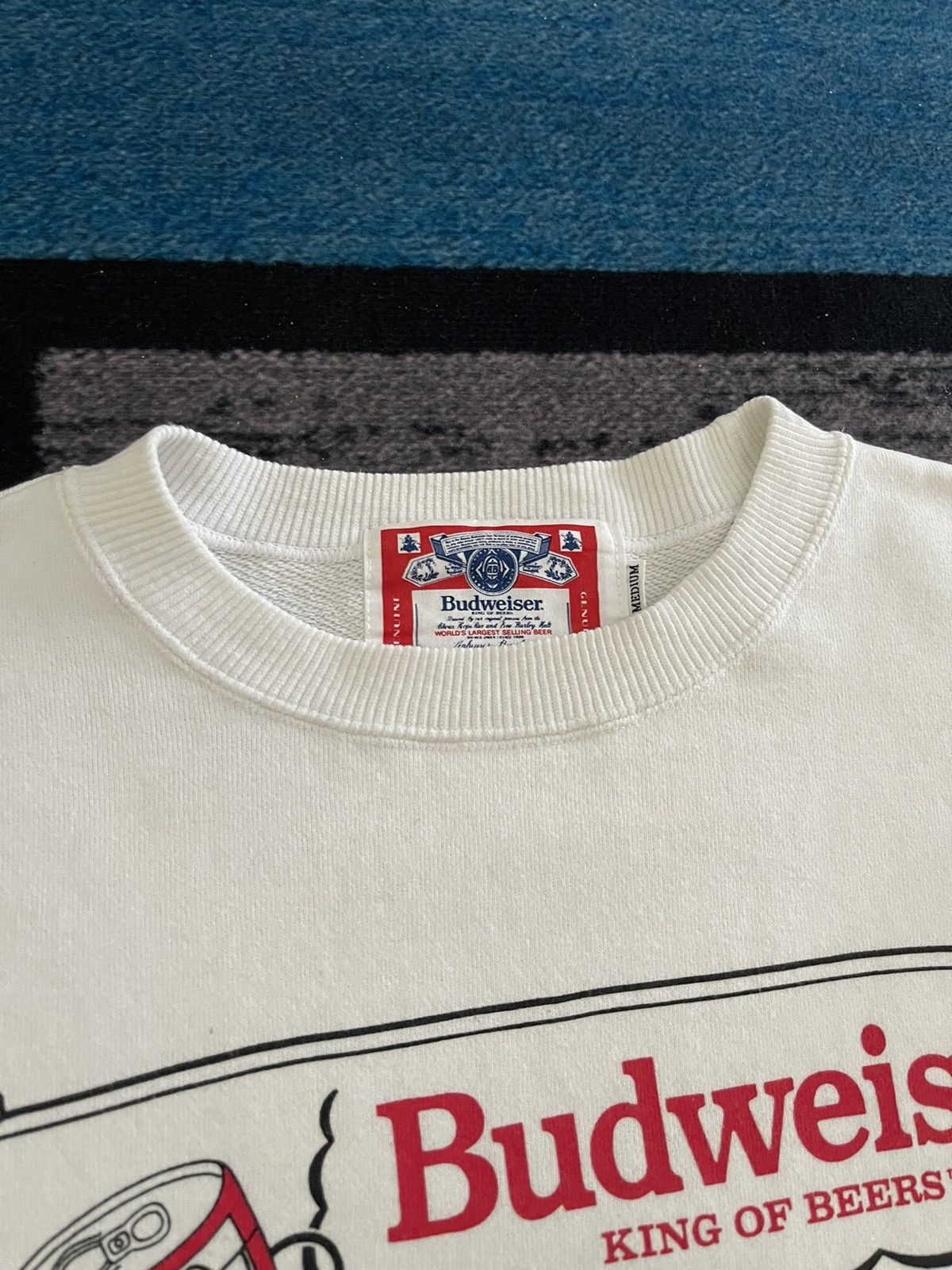 Vintage Vintage Budweiser This Bud’s For You Sweatshirt Size US M / EU 48-50 / 2 - 7 Thumbnail