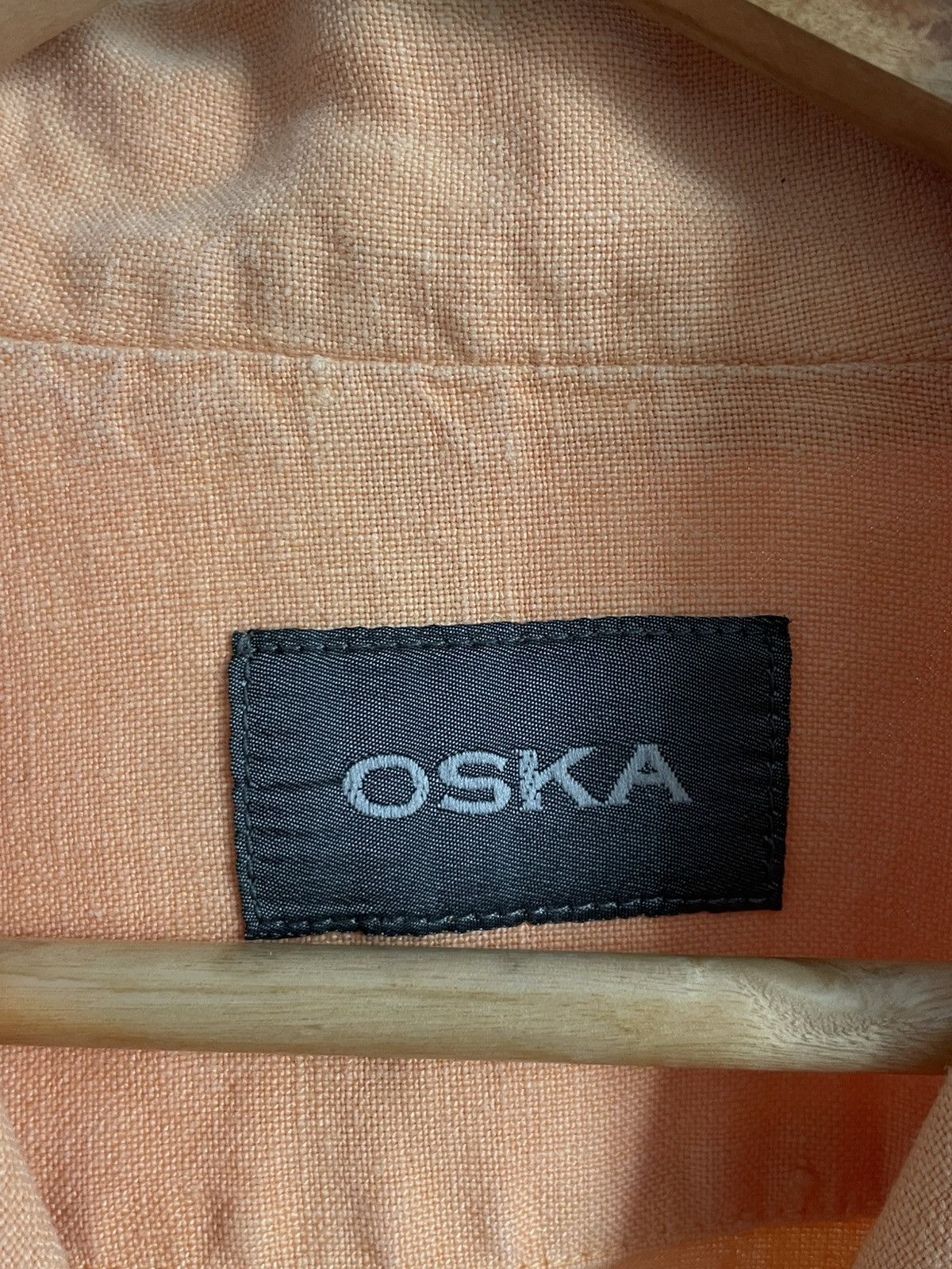 OSKA Oska Linen 100% Blazer Jacket Coral Size L / US 10 / IT 46 - 7 Thumbnail