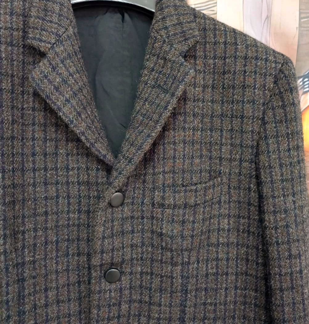 Comme des Garcons 80s COMME DES GARÇONS HOMME Tweed Wool Coat Jacket Size US M / EU 48-50 / 2 - 5 Thumbnail