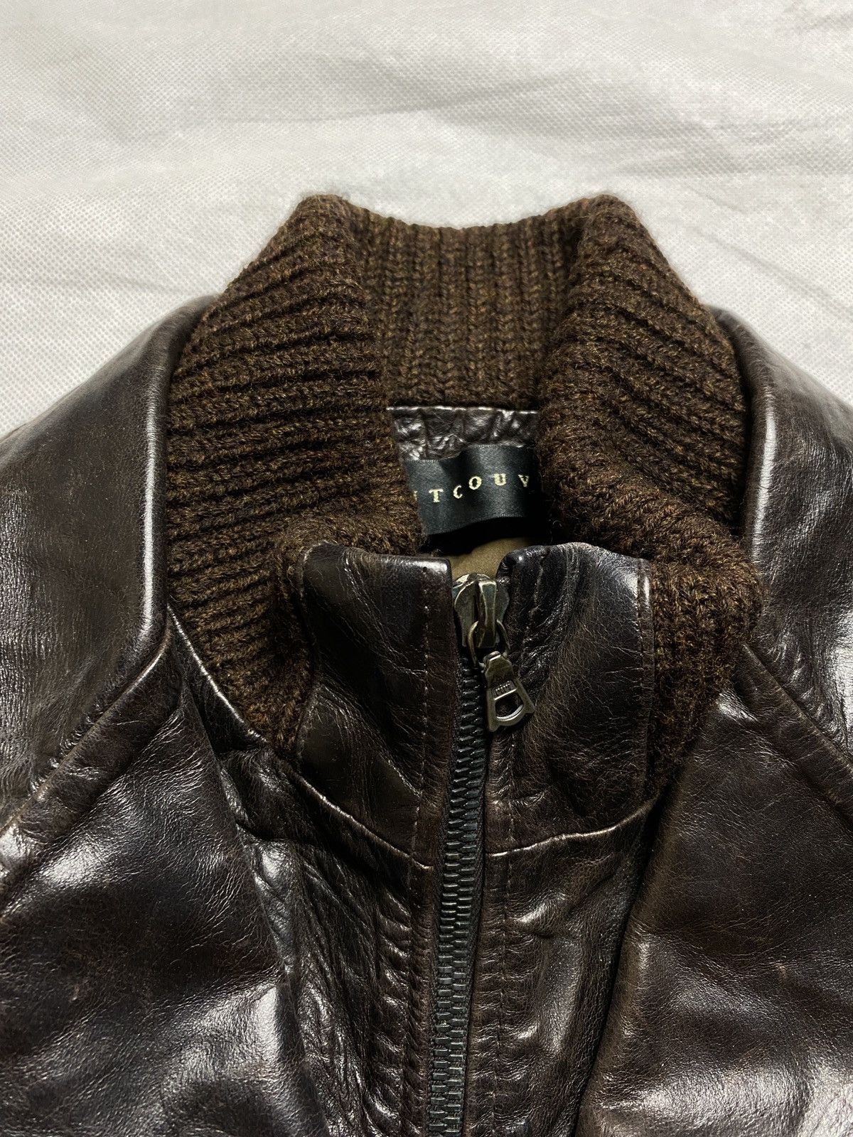 Vintage Ventcouvert Brown leather fitted jacket vintage oldmoney y2k Size S / US 4 / IT 40 - 12 Thumbnail