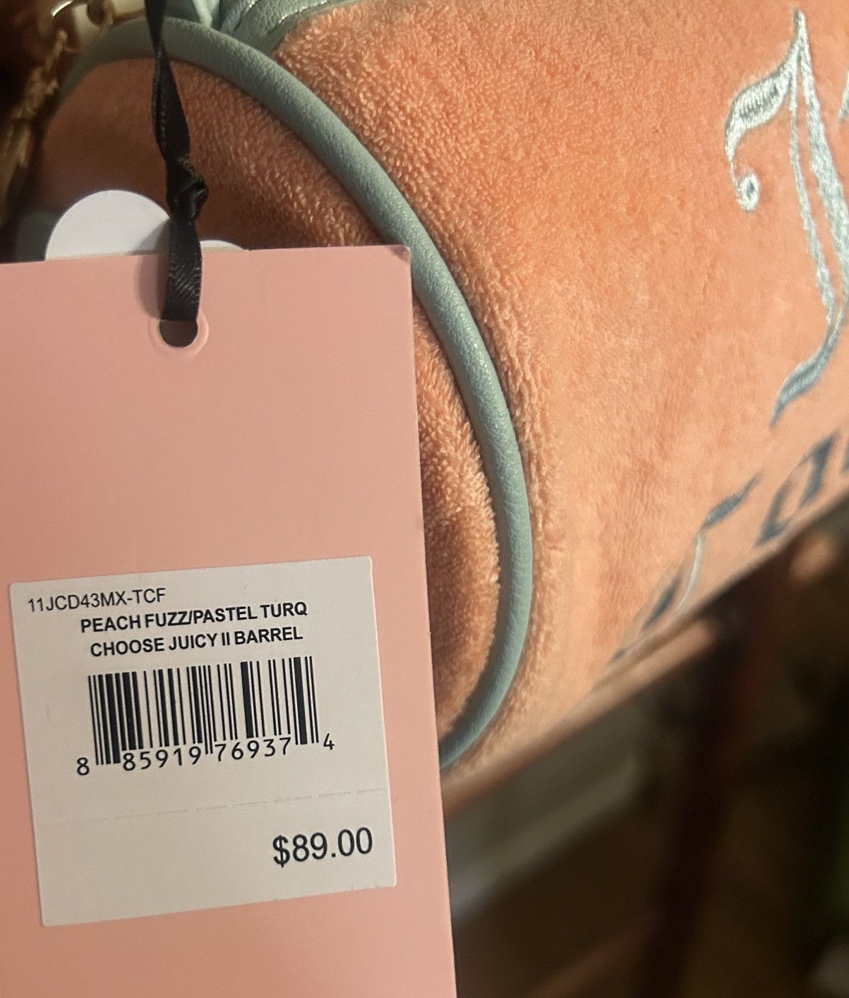Juicy Couture Juicy Couture Choose Juicy II Barrel Bag Peach Fuzz Size ONE SIZE - 3 Thumbnail