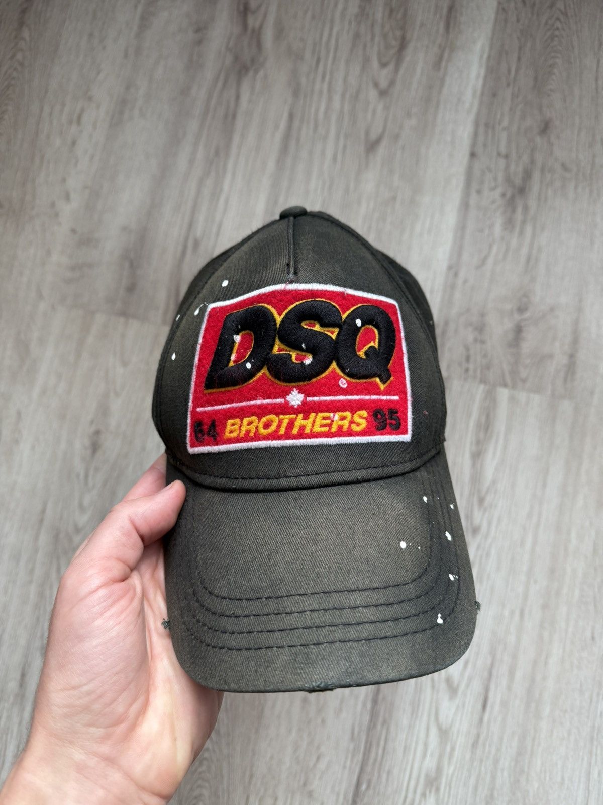 Dsquared2 Dsquared2 Black Baseball Cap AUTHENTIC distressed sun faded Size ONE SIZE - 21 Thumbnail