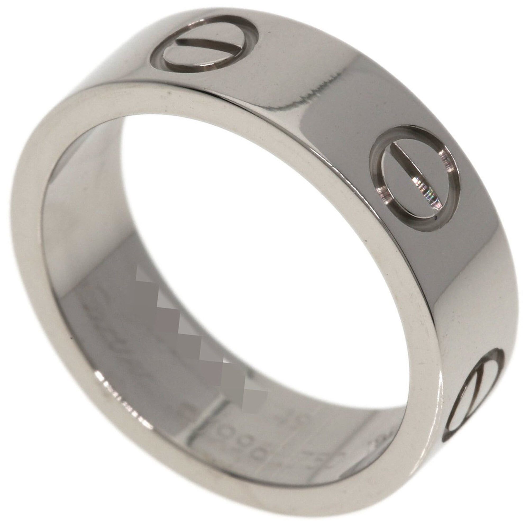 Cartier Cartier Love Ring #49, 18K White Gold, Women's Ring, CARTIER Size ONE SIZE - 1 Thumbnail