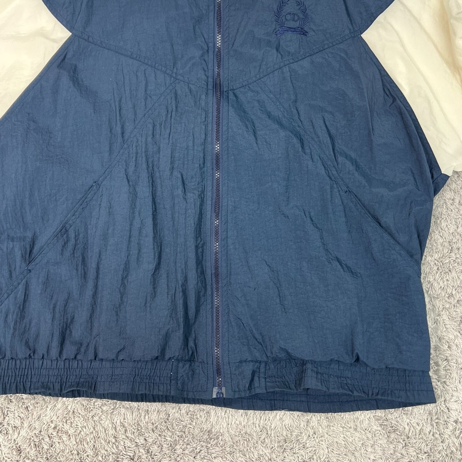 Dior Vintage Christian Dior Jacket Mens XL Blue Windbreaker Full Size US XL / EU 56 / 4 - 4 Thumbnail