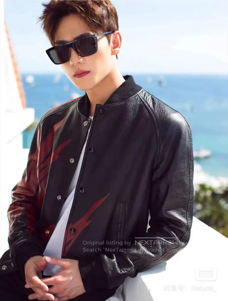 Saint Laurent Paris Saint Laurent Paris Flame Leather Jacket Size US S / EU 44-46 / 1 - 8 Thumbnail