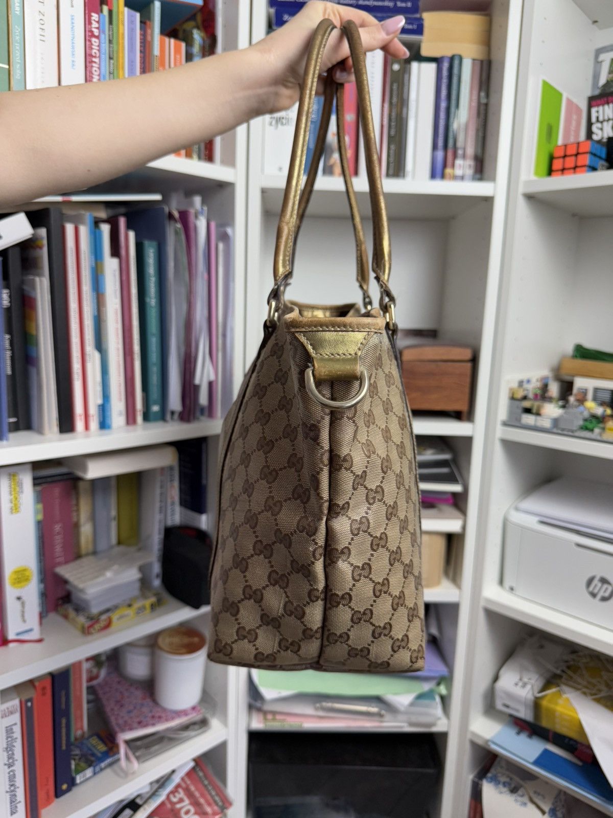 Designer × Gucci × Vintage Vintage y2k Gucci monogram tote / shopper bag luxury designer Size ONE SIZE - 15 Thumbnail
