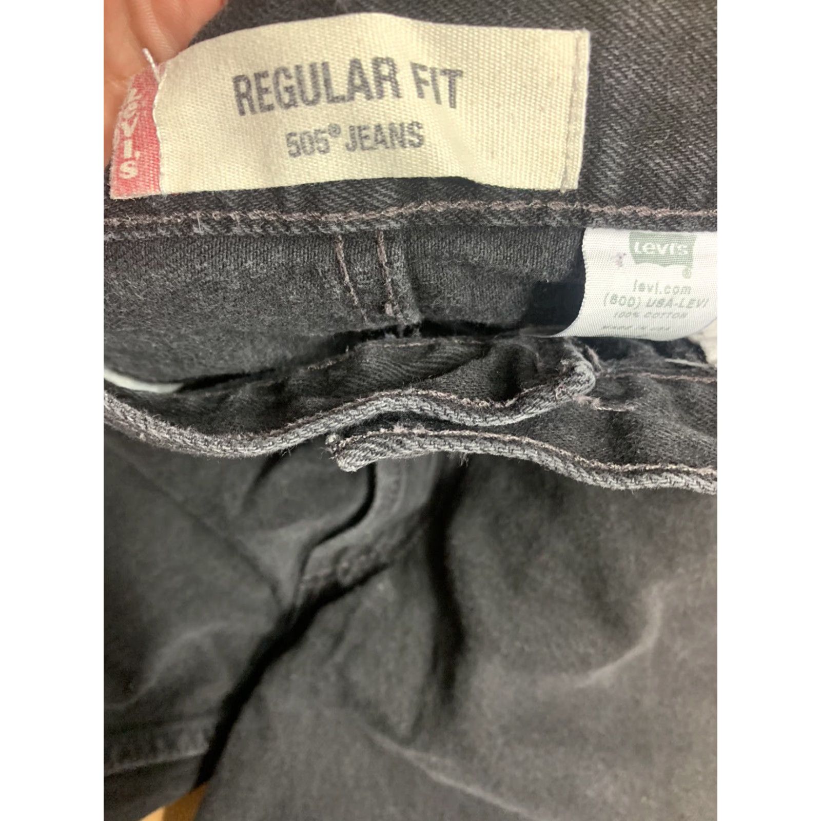 Levi's VINTAGE Levi's 505 Straight Fit Black Jeans Adult Mens Size 34 X 30 Size US 34 / EU 50 - 5 Thumbnail