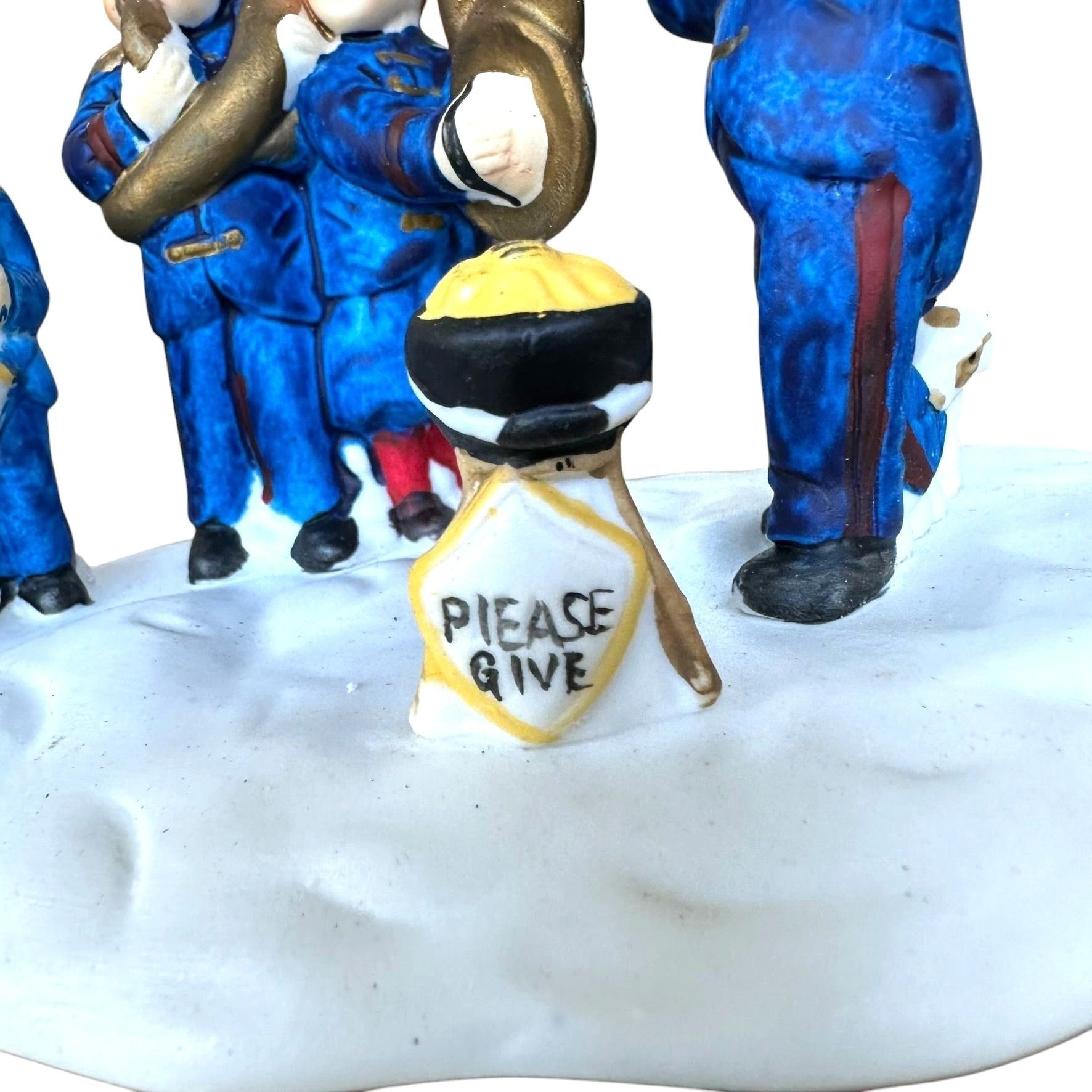 Vintage VTG Porcelain Band Conductor Puppy Figurine Please Give Chr Size ONE SIZE - 2 Thumbnail
